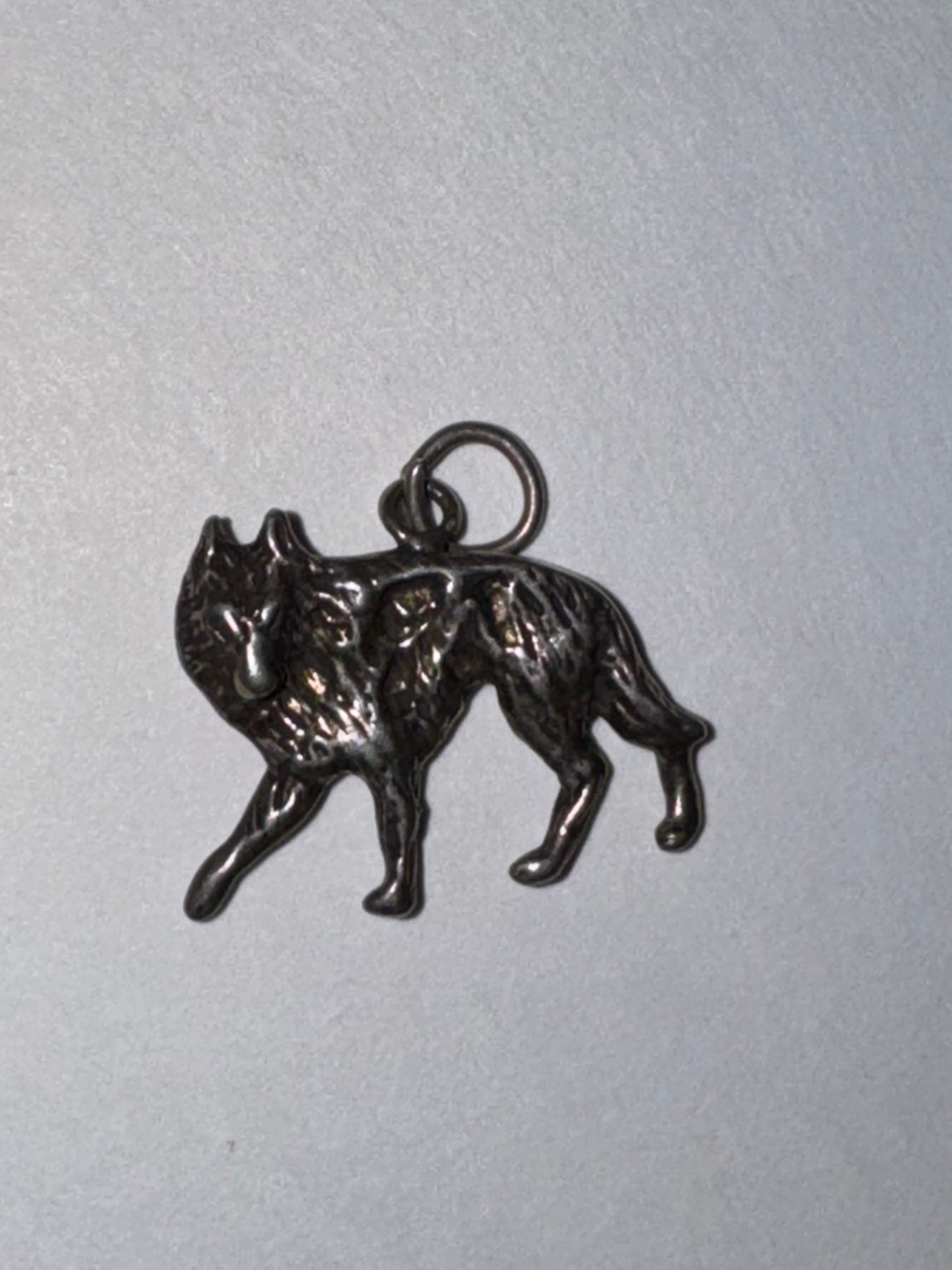 Sterling Silver Wolf Pendant
