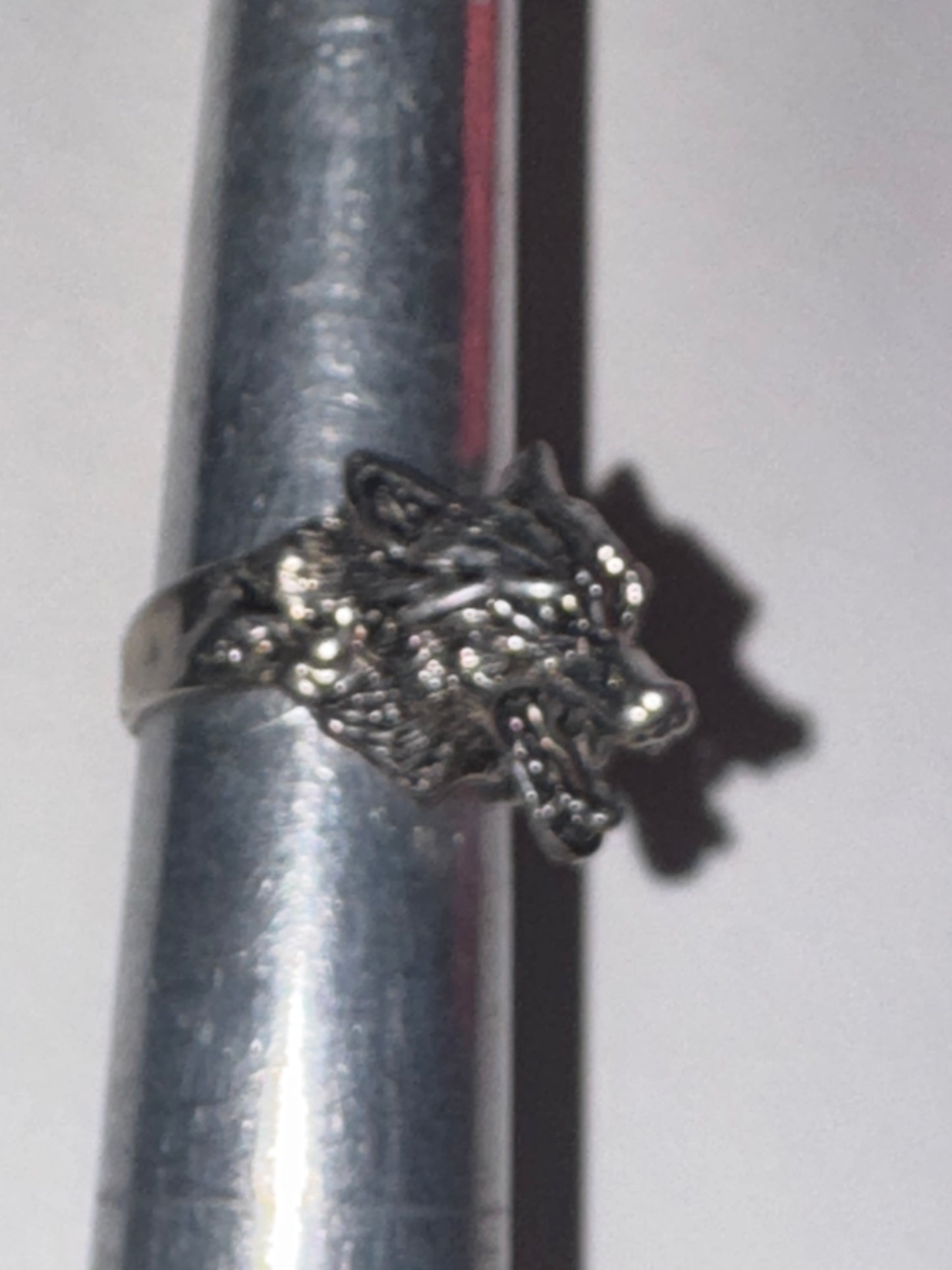 Wolf's Head Ring, Size 10