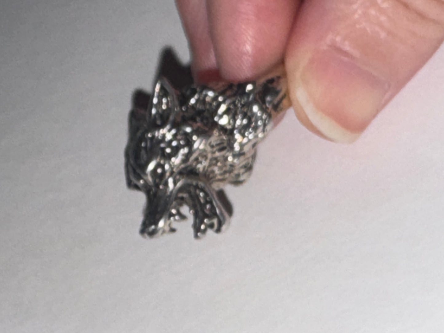 Wolf's Head Ring, Size 10