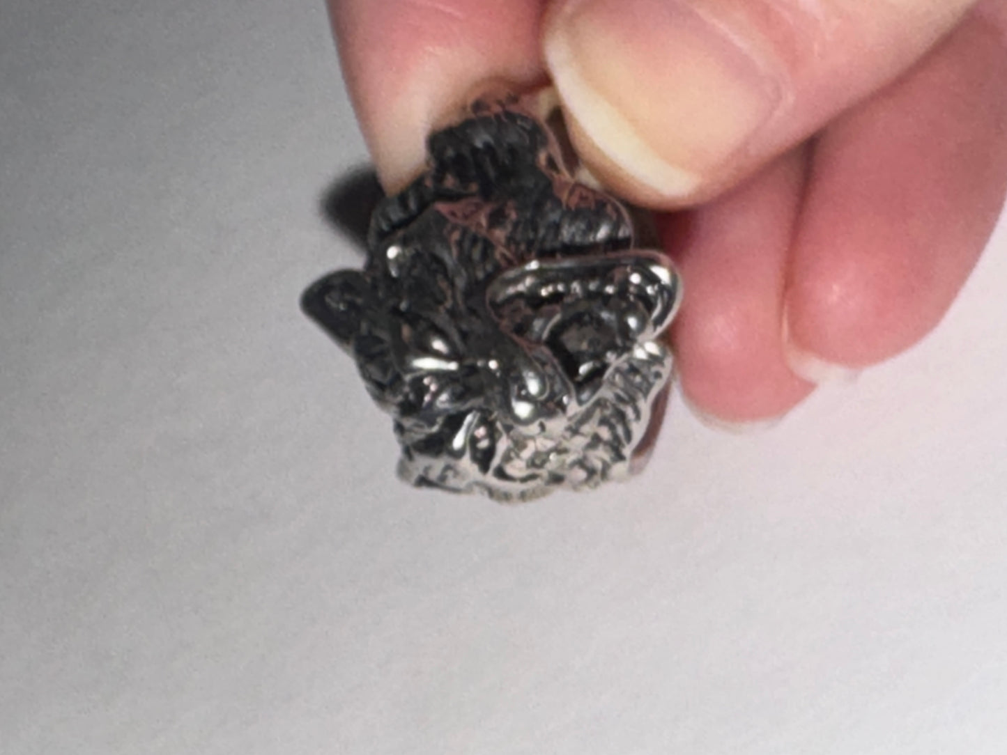 Wolf's Head Ring, Size 10