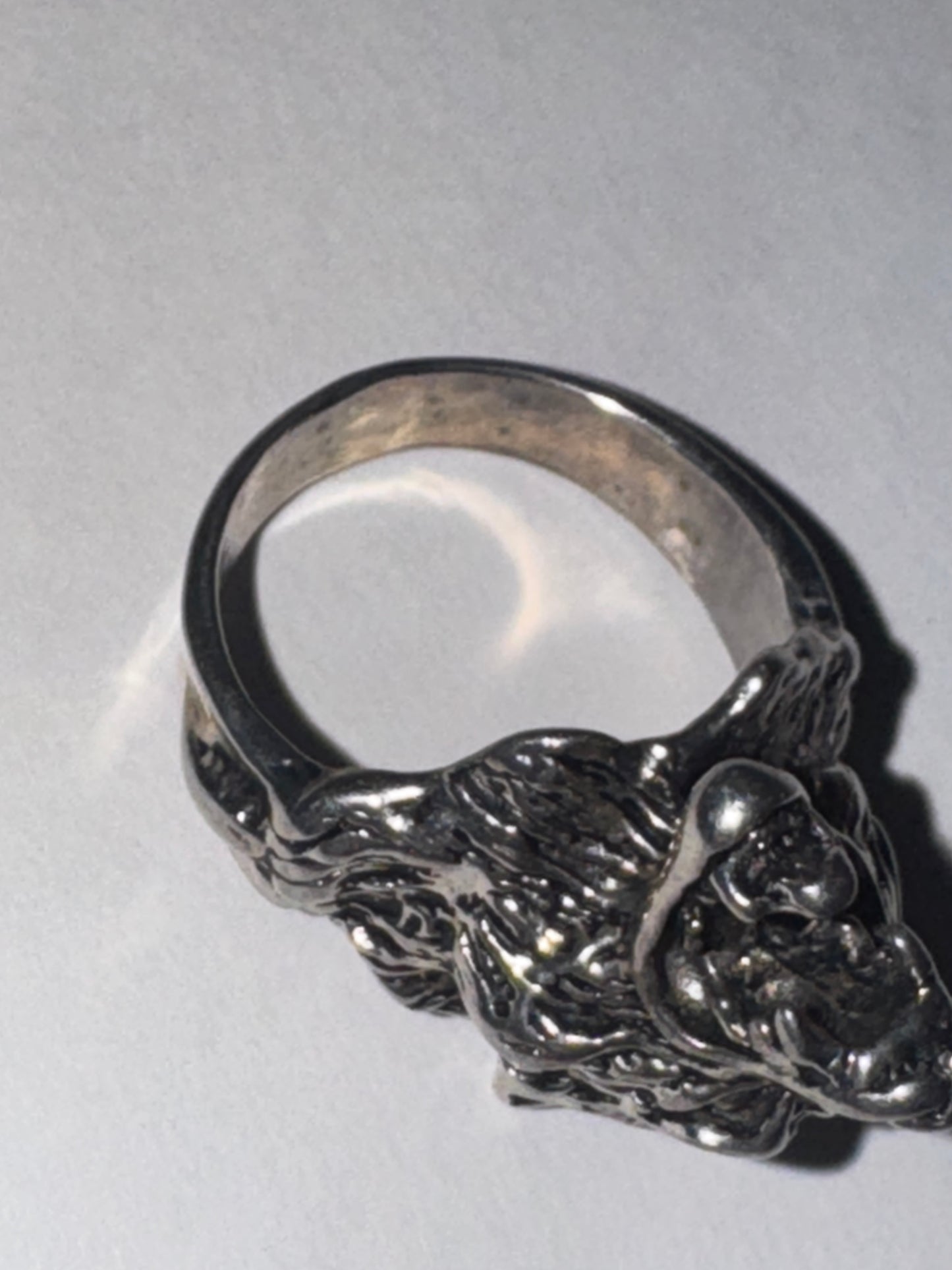 Wolf's Head Ring, Size 10