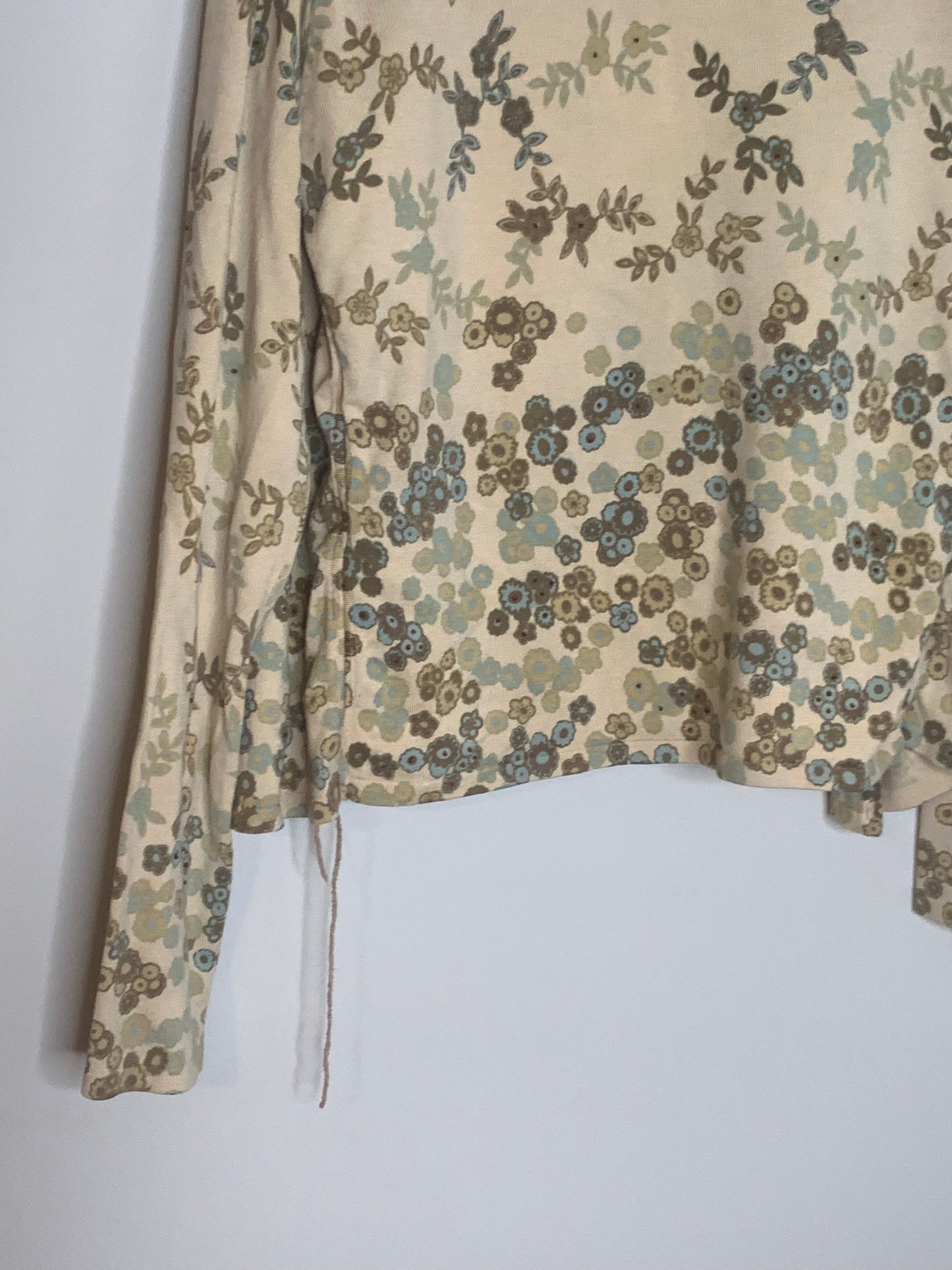 Yellow Floral Easel Shirt Set, Size Medium