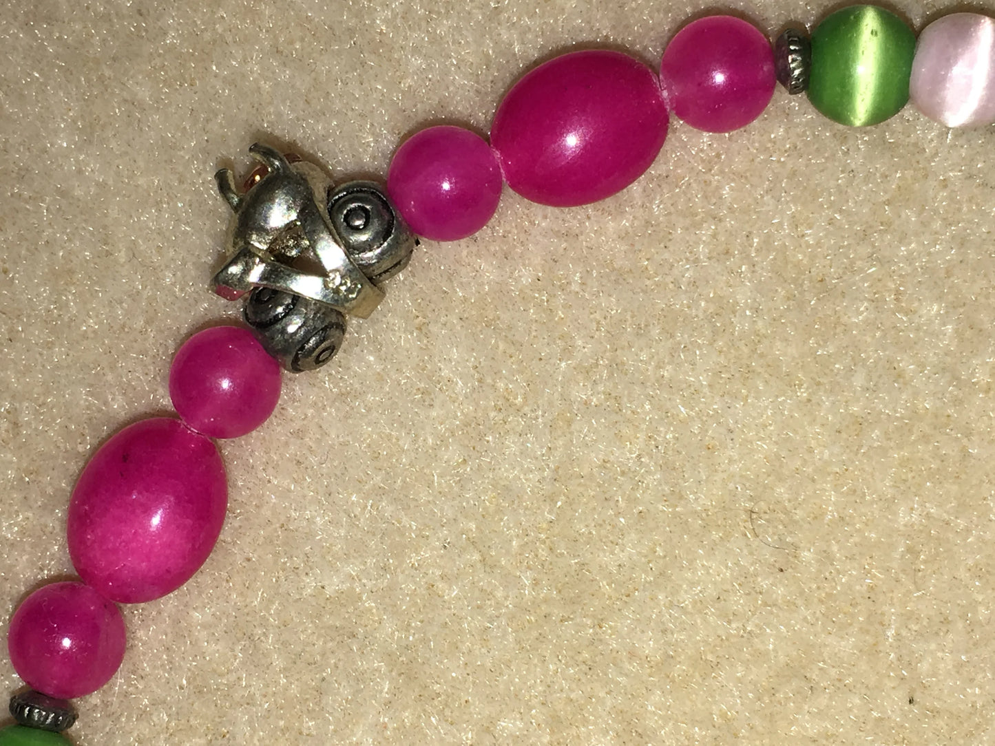 8 1/2" Long Plum Quartz Bracelet