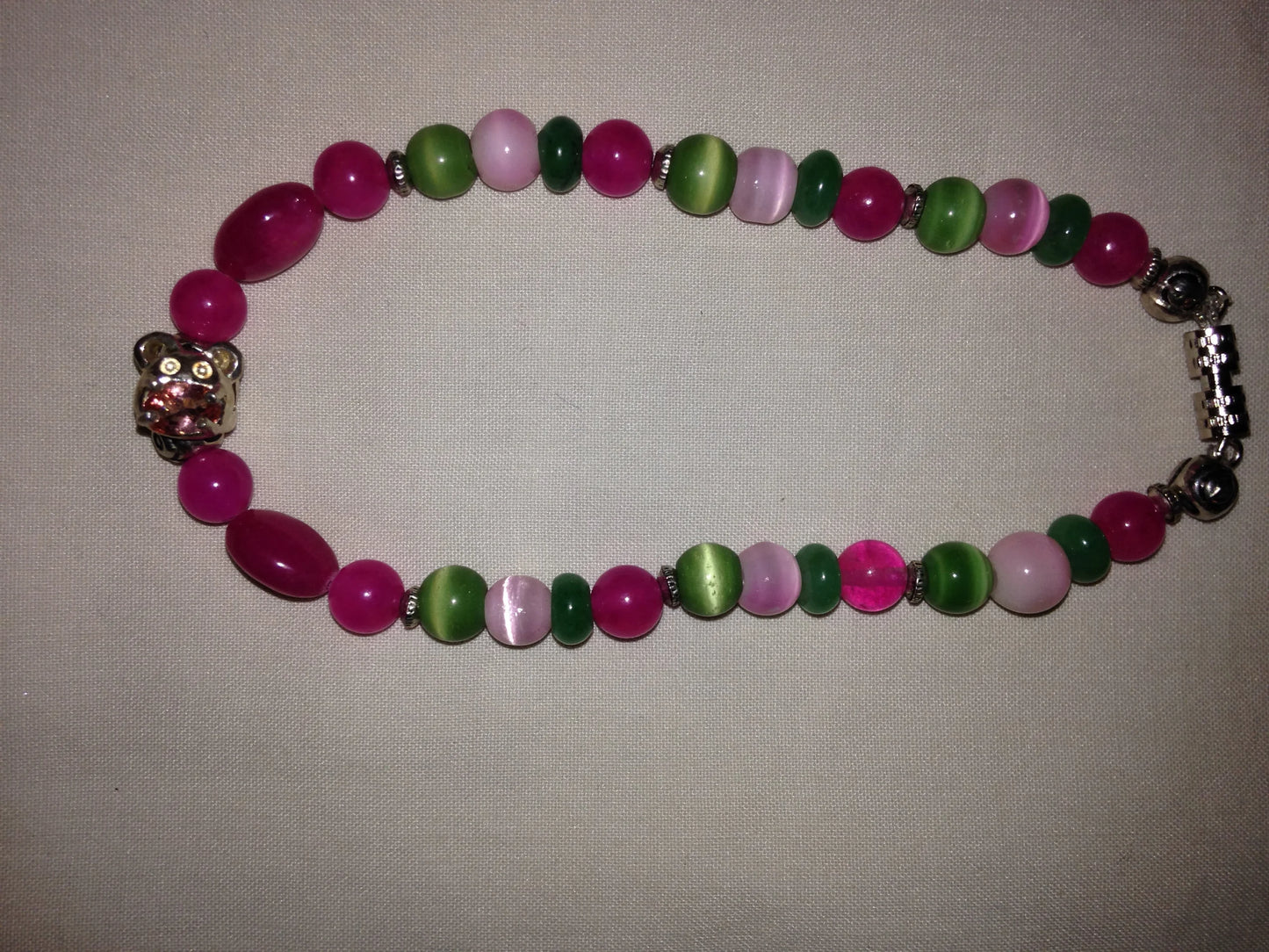 8 1/2" Long Plum Quartz Bracelet
