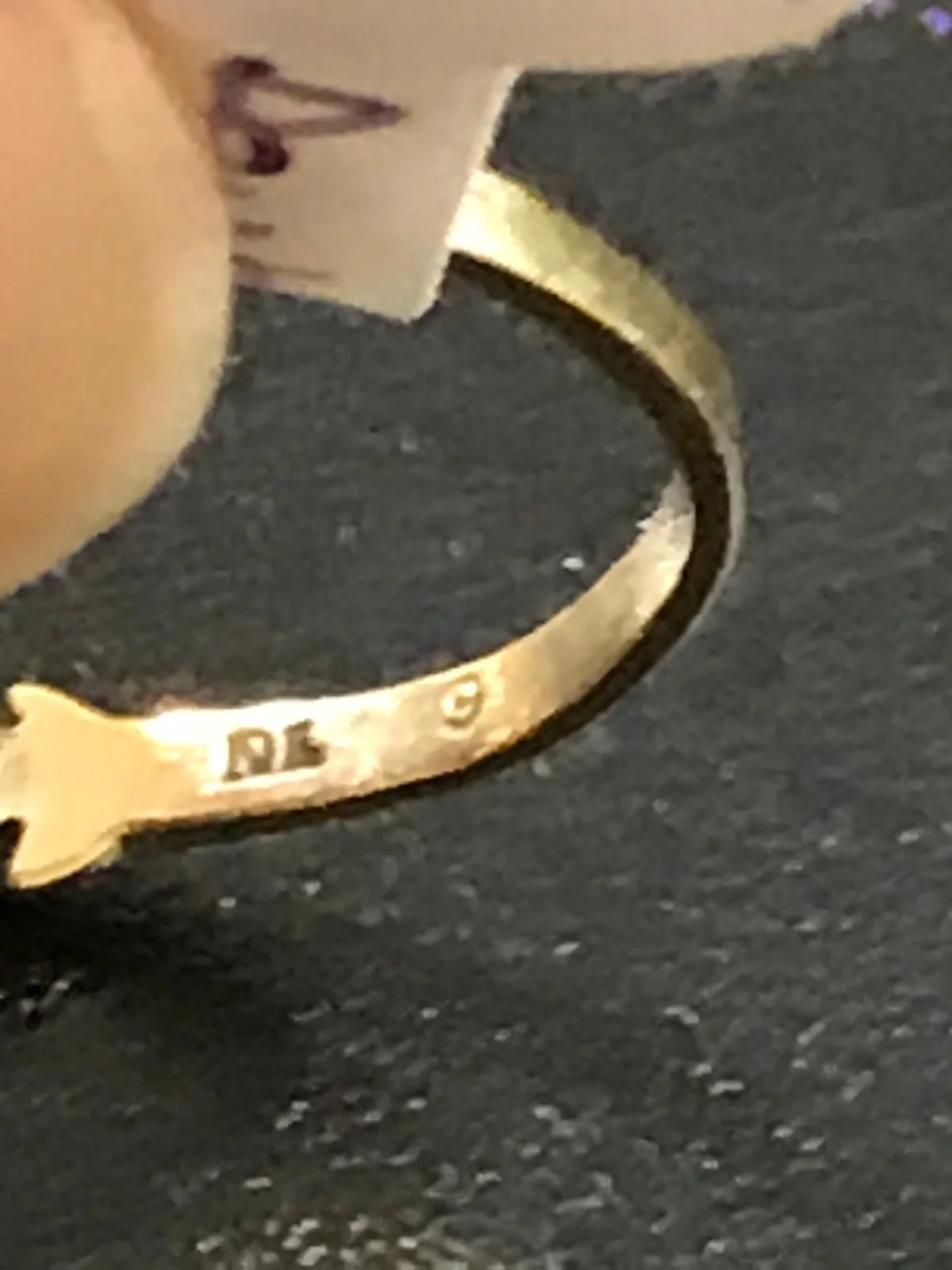 10kt Heart Filigree Ring, Size 5 1/2