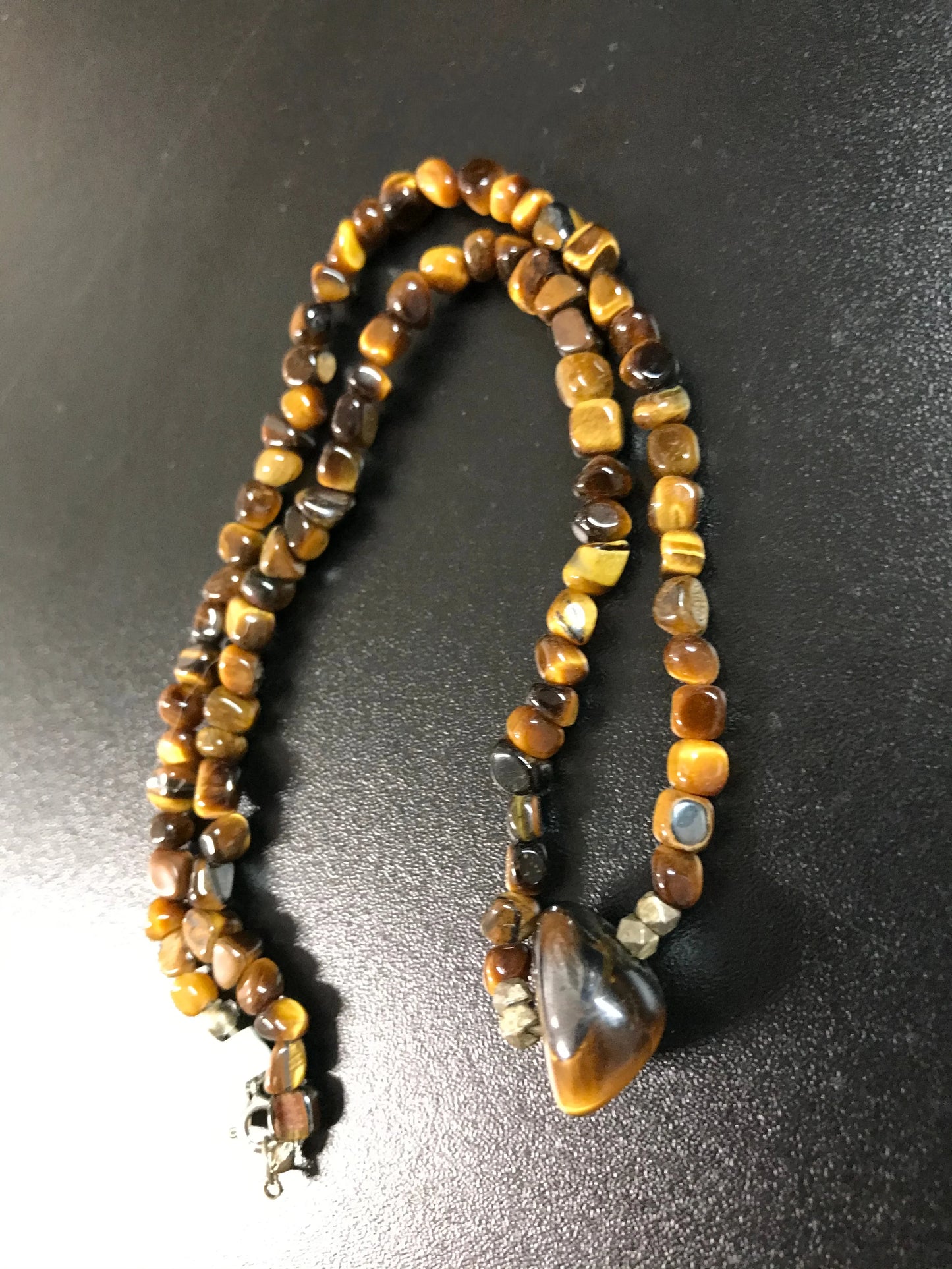 17" Tigerseye Beaded Necklace