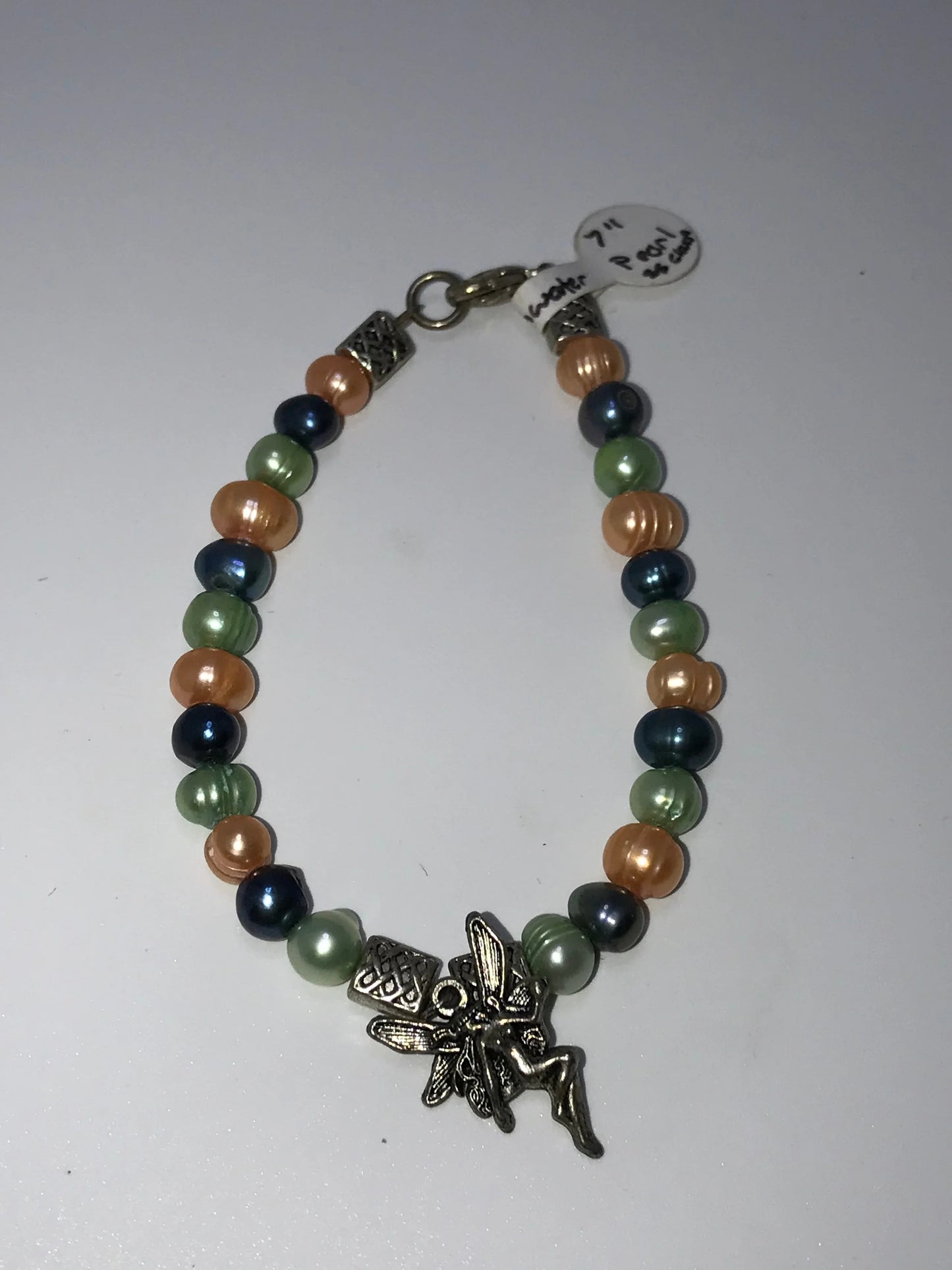 7" Pearl Bracelet With Fairy