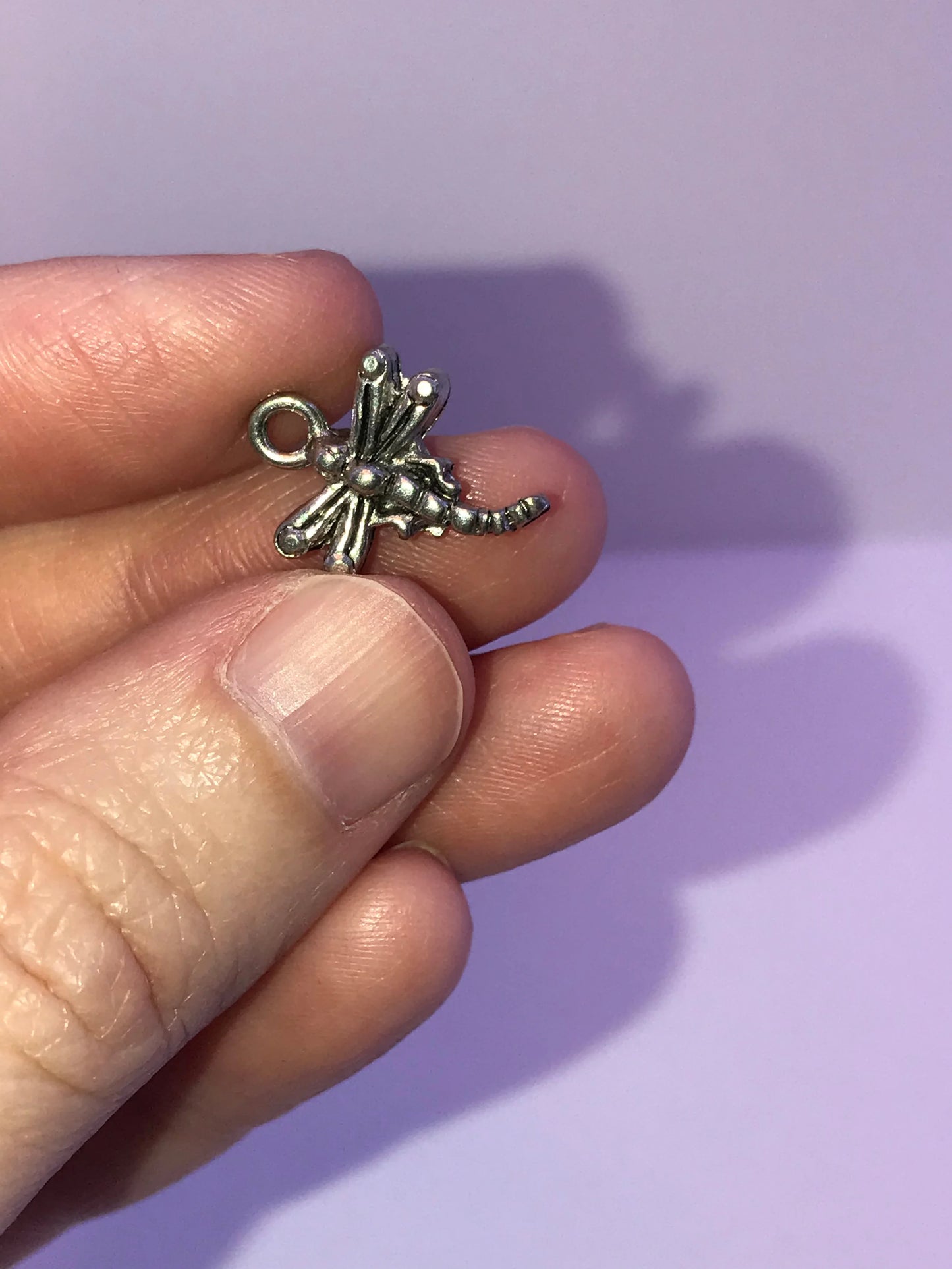 Curved Dragonfly Charm