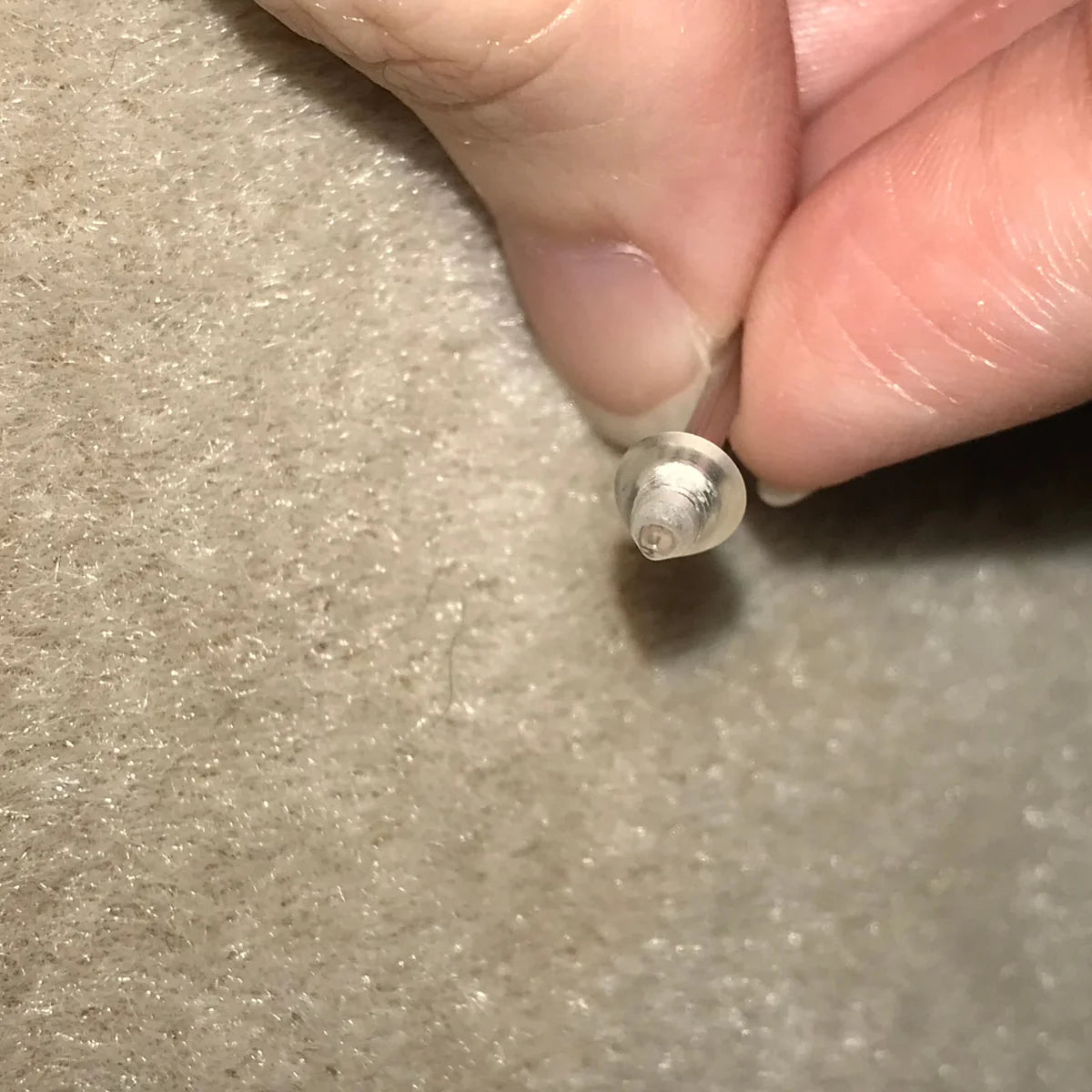 14 Gauge Clear 5mm spike Tongue Ring