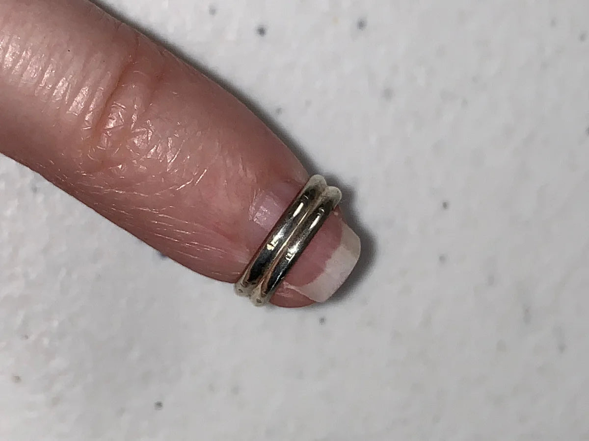 1/2 2.8mm Sterling Silver Double Band Style Ring