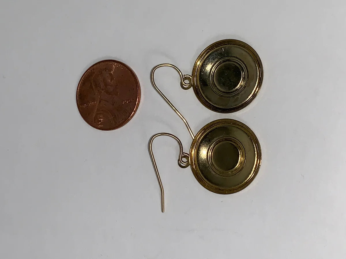 1/20 14Kt Gold Dangle Earrings