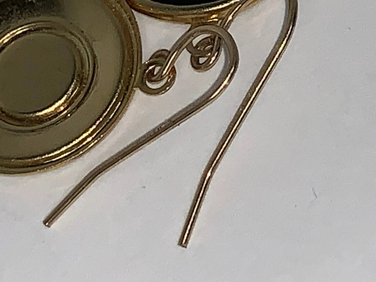 1/20 14Kt Gold Dangle Earrings