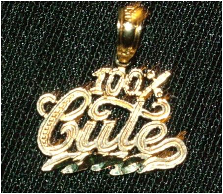 100% Cute 14 Kt Gold Pendant