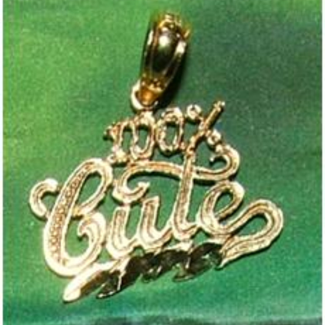 100% Cute 14 Kt Gold Pendant