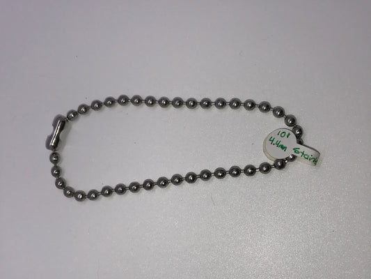 10" 4.4mm Ball Chain Bracelet