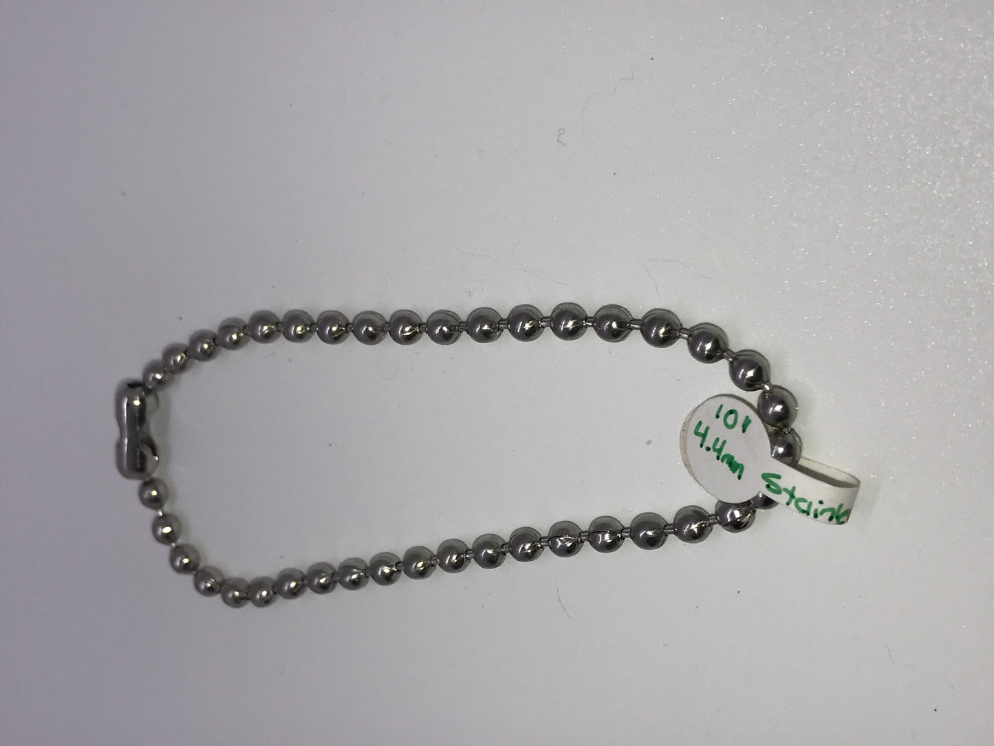 10" 4.4mm Ball Chain Bracelet