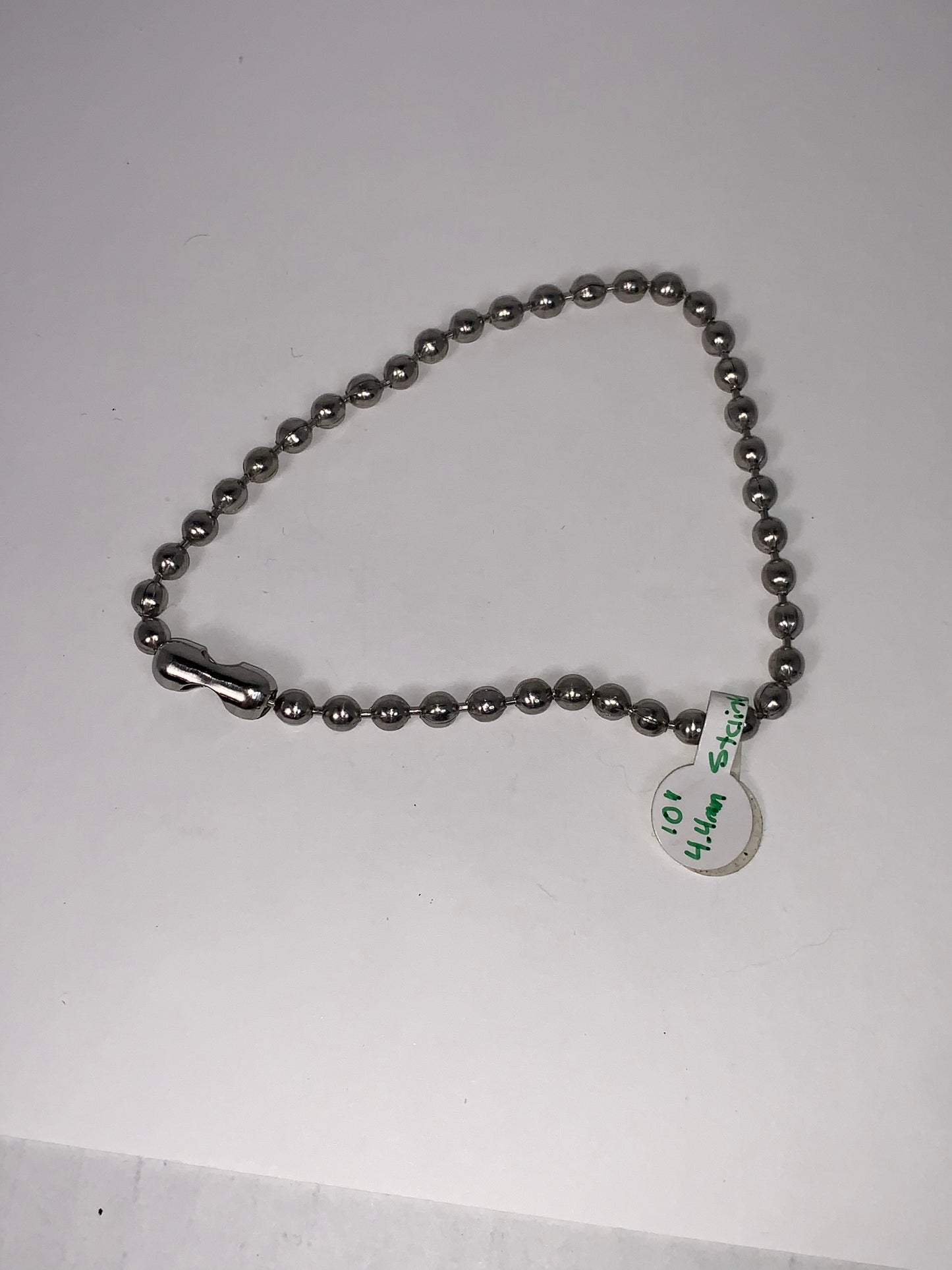 10" 4.4mm Ball Chain Bracelet