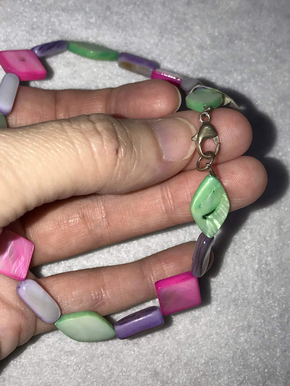 11" Mother of Pearl Anklet