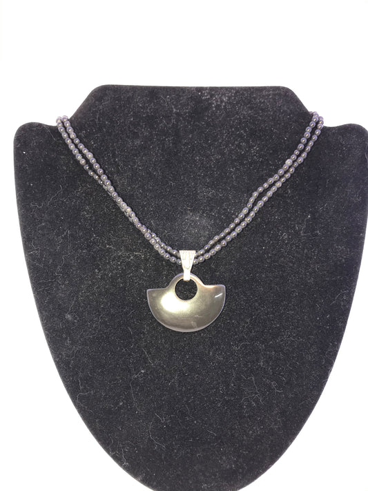 16" Black Obsidian Necklace