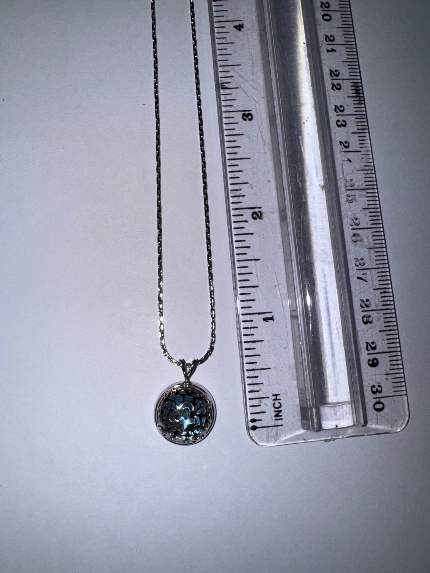 18" Avon Silver Cardano Necklace