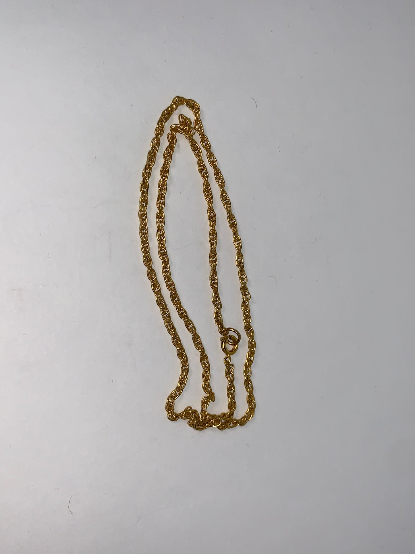 18" 4mm Gold Tone Rope Chain Necklace