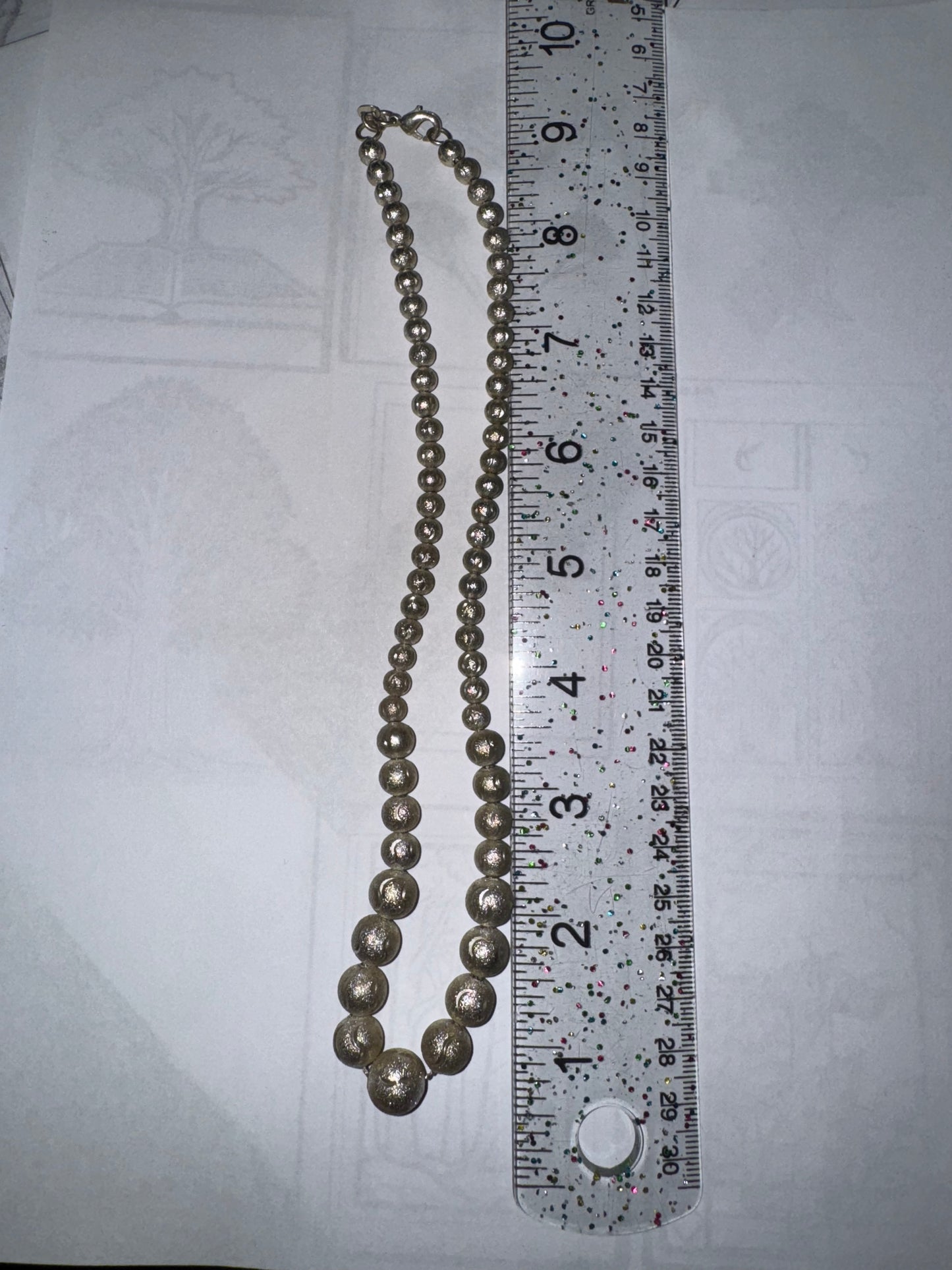 18 1/2" Stardust Design Ball Necklace