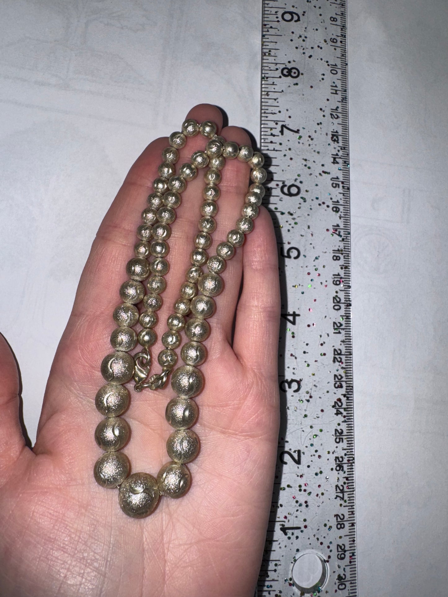 18 1/2" Stardust Design Ball Necklace