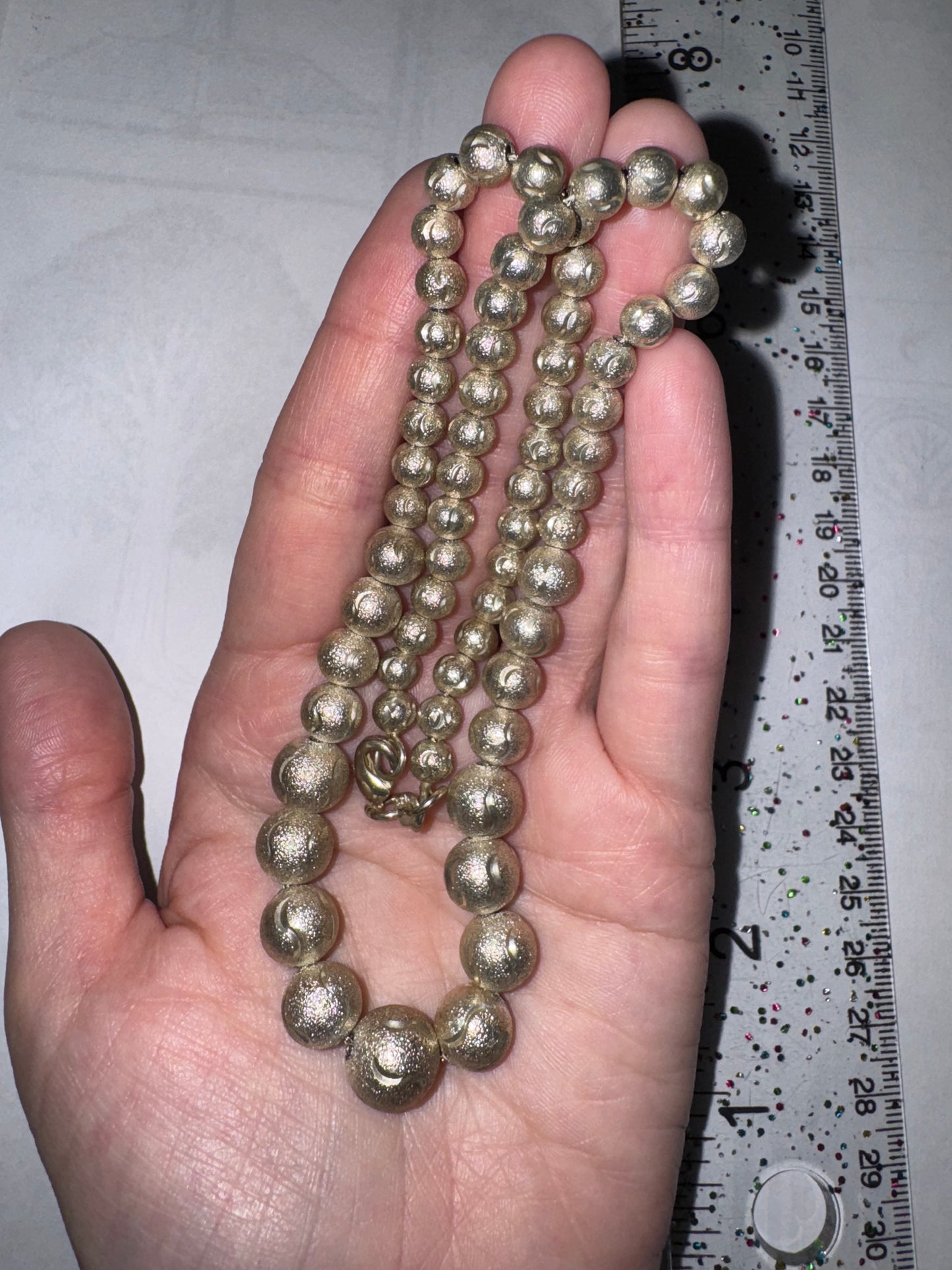 18 1/2" Stardust Design Ball Necklace