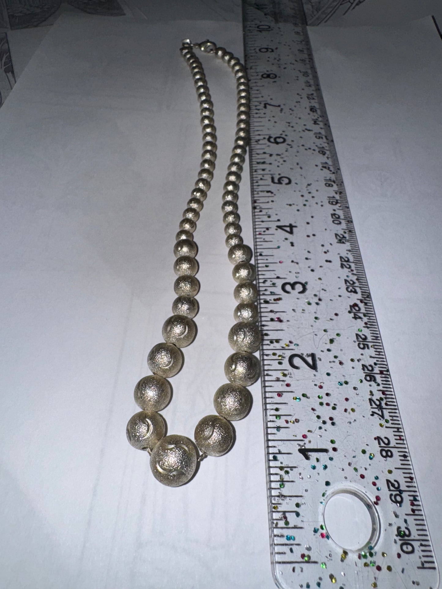 18 1/2" Stardust Design Ball Necklace