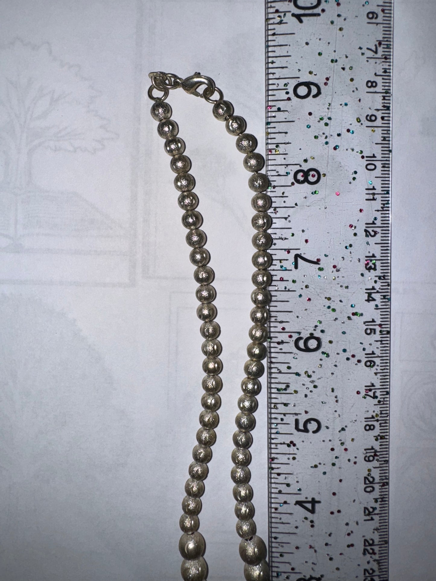 18 1/2" Stardust Design Ball Necklace