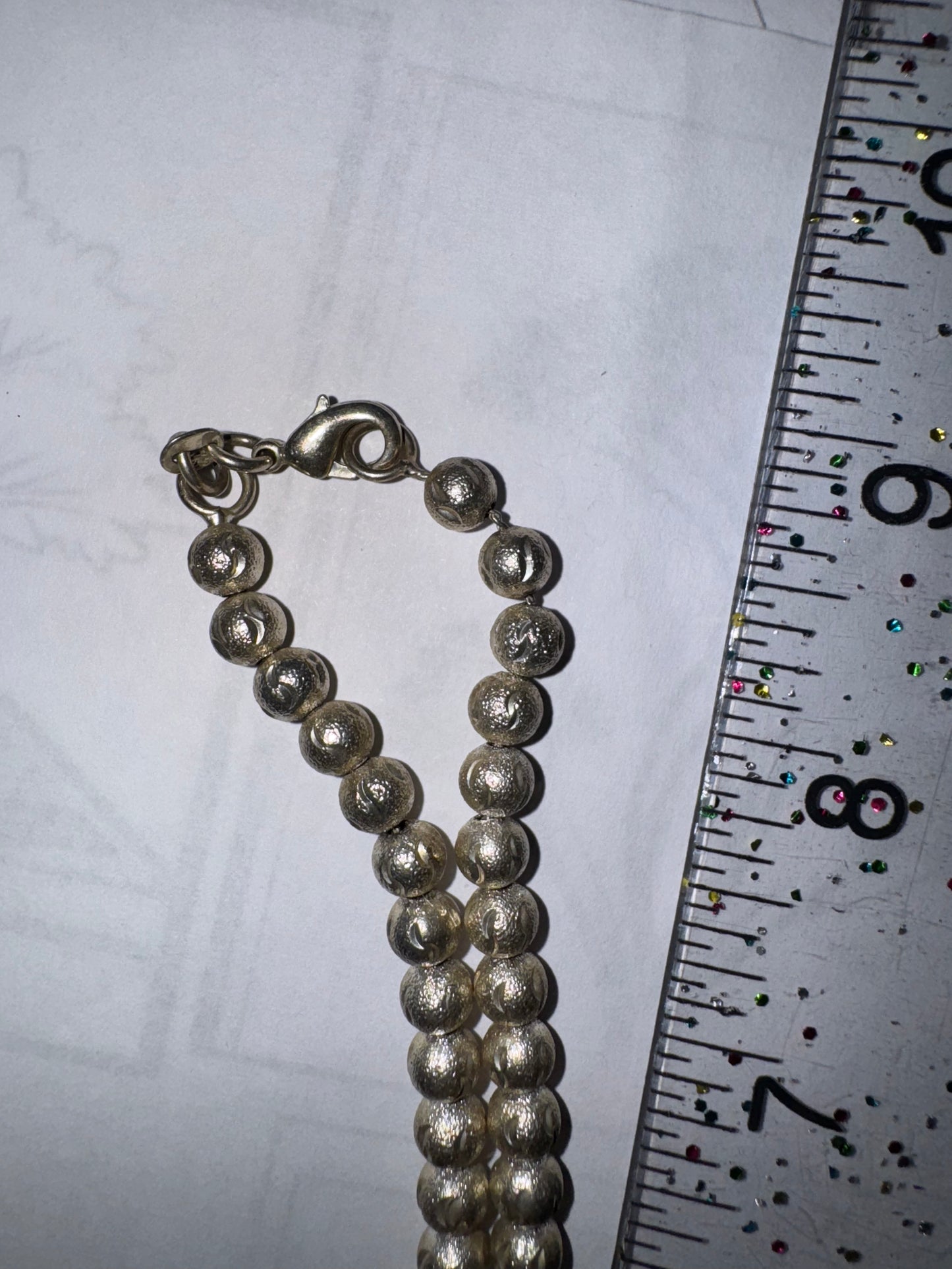 18 1/2" Stardust Design Ball Necklace