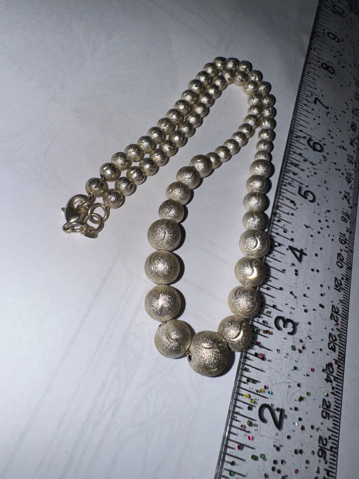 18 1/2" Stardust Design Ball Necklace