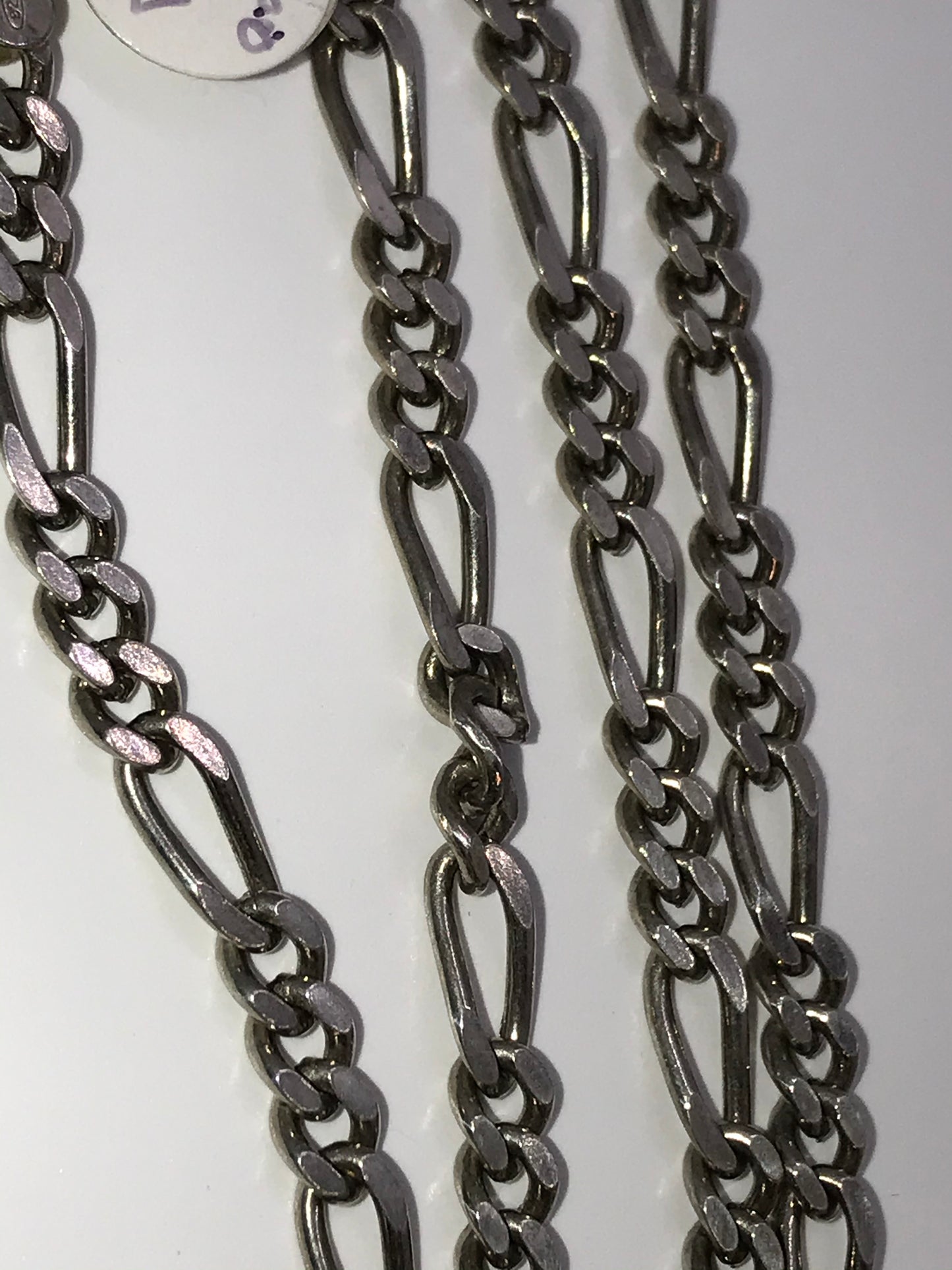 18" Sterling Silver Figaro Chain Necklace
