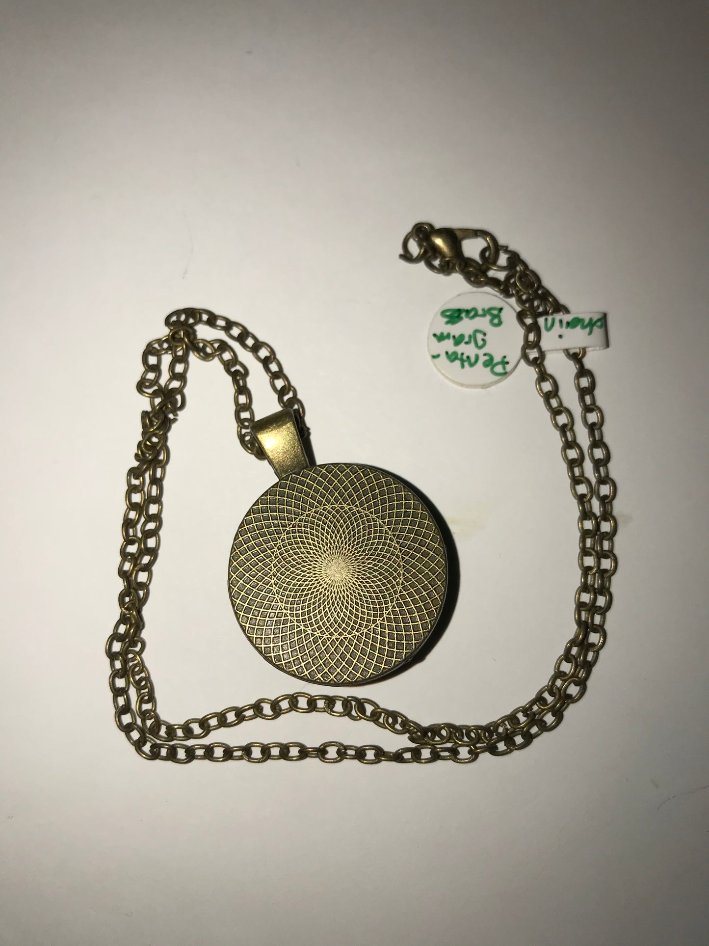 19" Bronze Black Pentagram Necklace