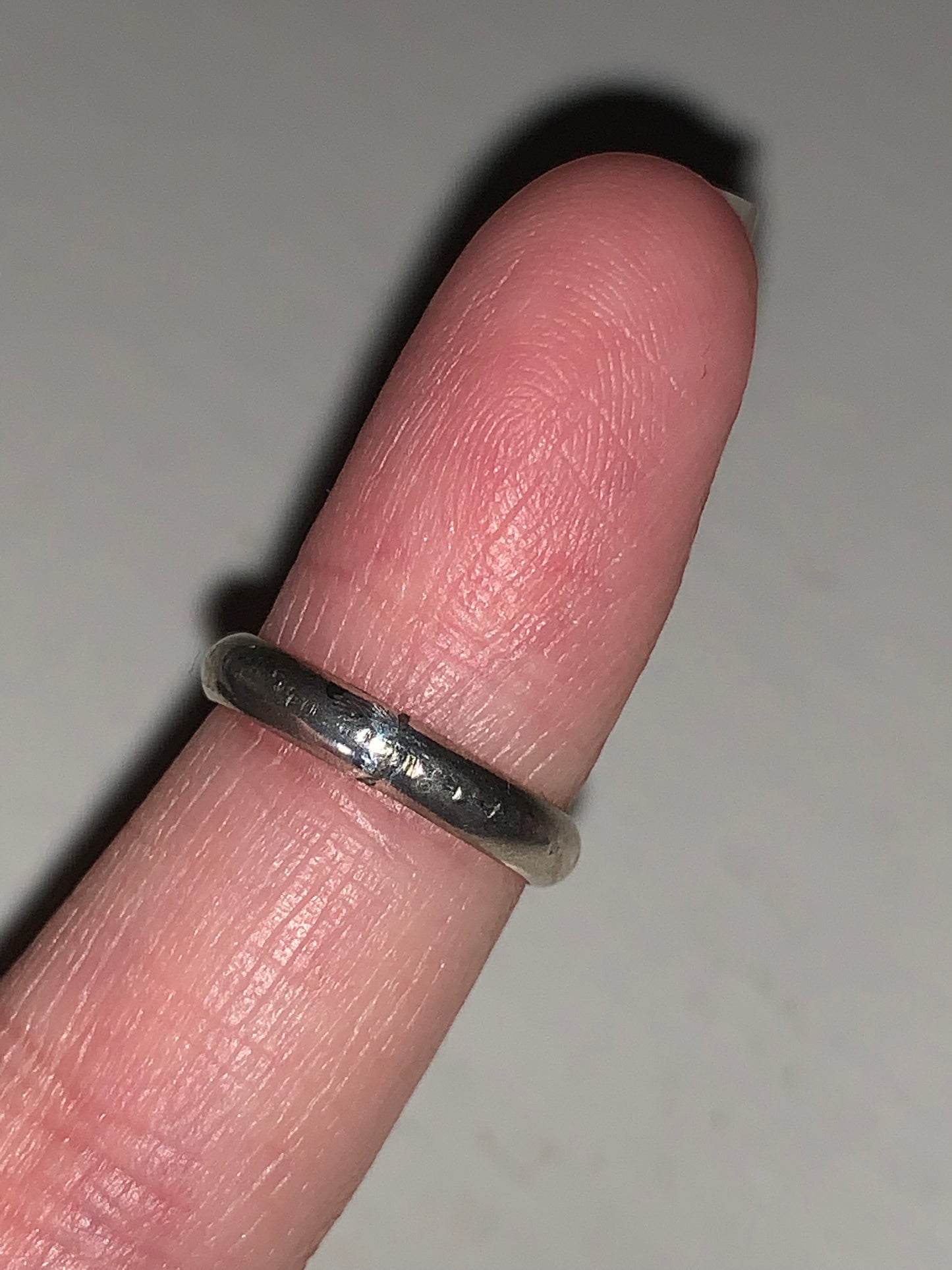 1/2 2.5mm Sterling Silver Plain band Ring