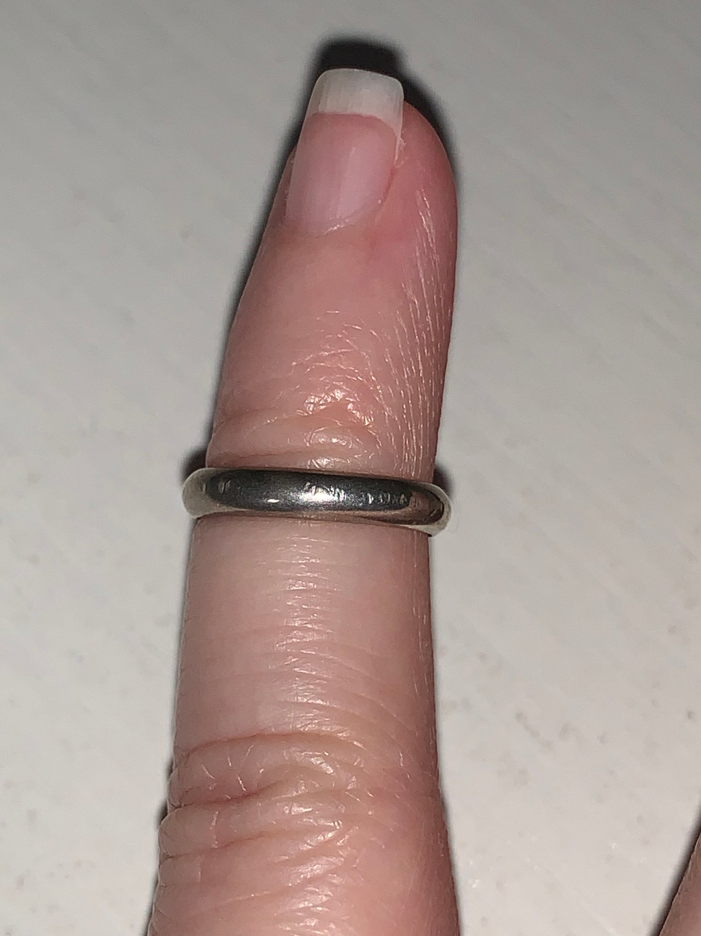 1/2 2.5mm Sterling Silver Plain band Ring