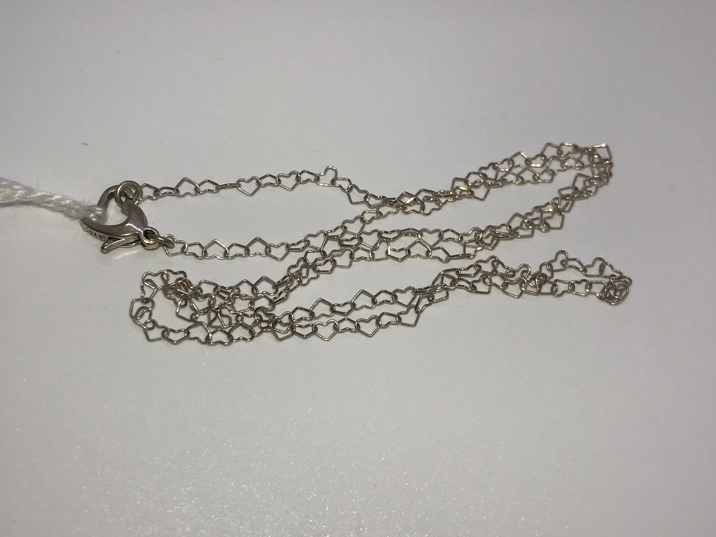 18" 2.7 Mm Heart Link Sterling Silver Necklaces
