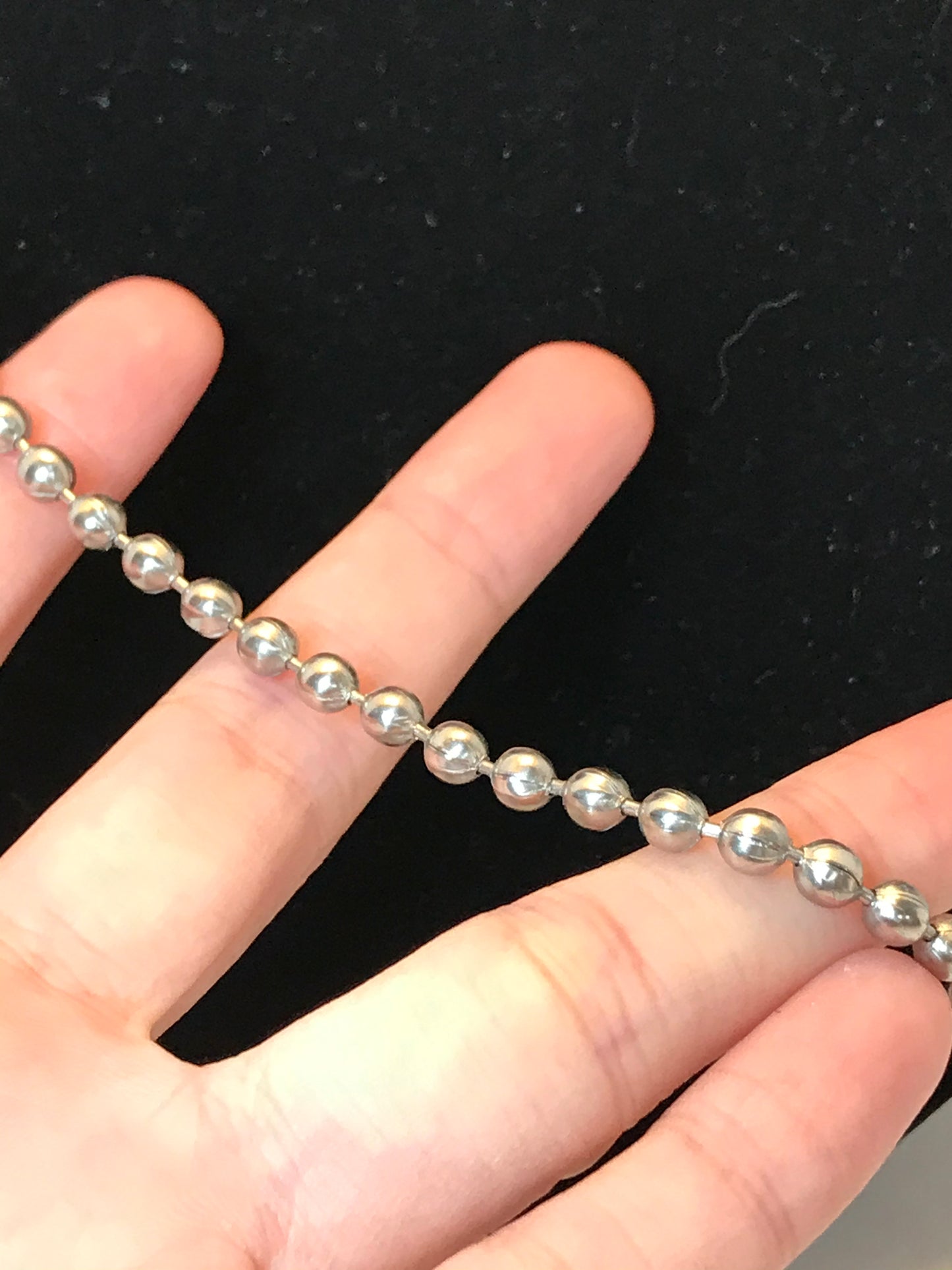 26" 4.4mm Ball Chain Steel Necklace