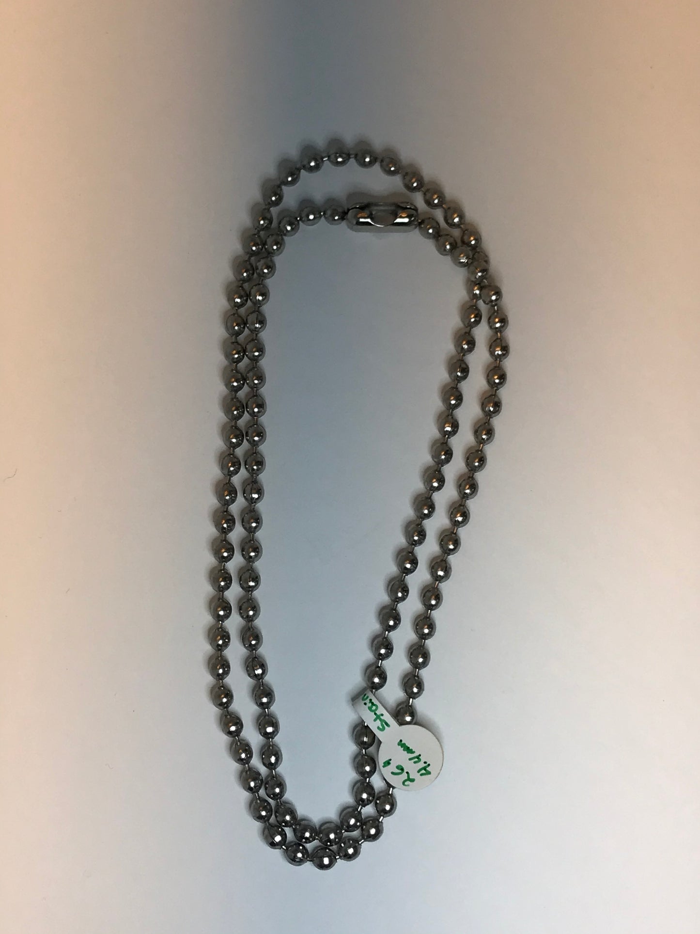 26" 4.4mm Ball Chain Steel Necklace