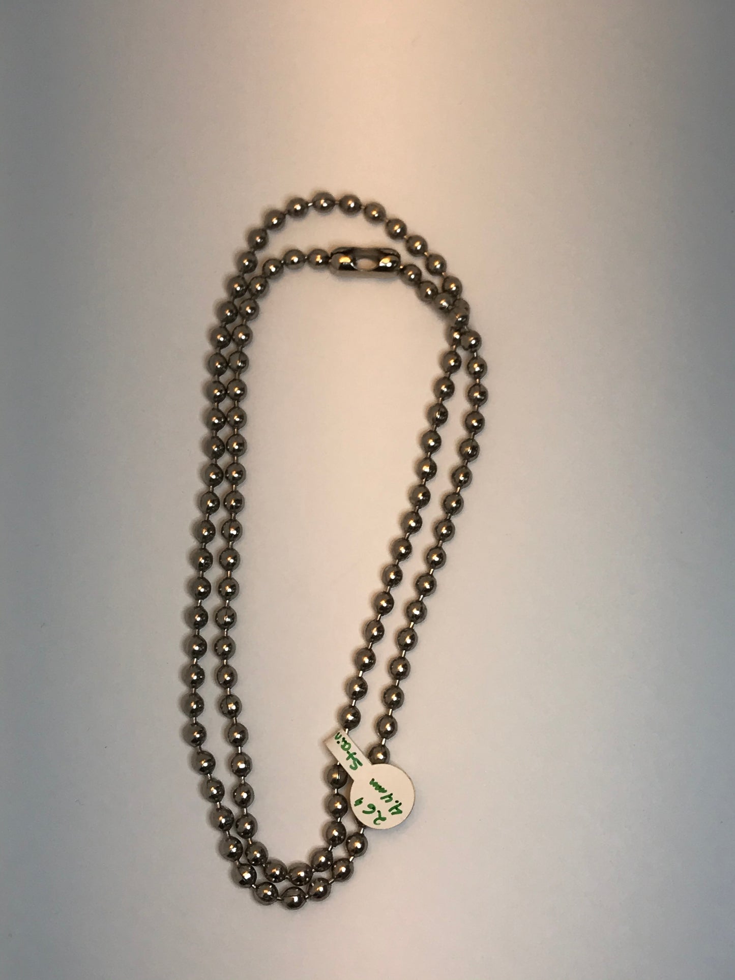 26" 4.4mm Ball Chain Steel Necklace