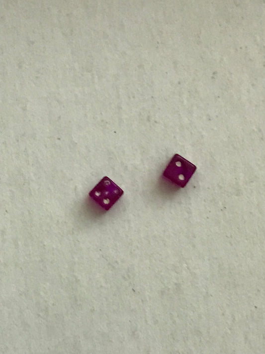 16 Gauge Purple and White Dice