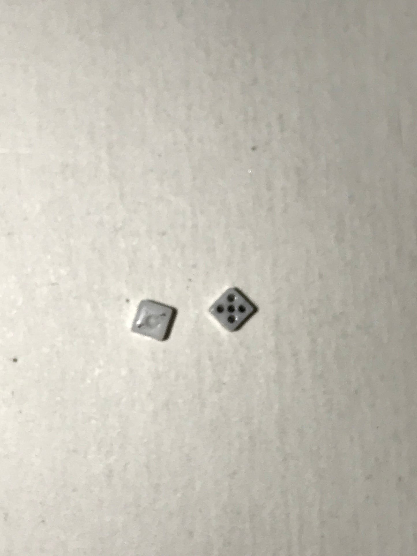 16 Gauge Black and White Dice