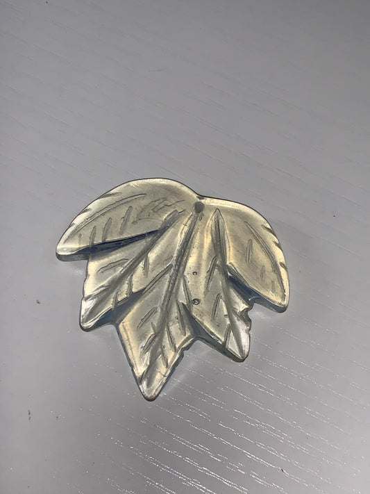 Opalite Maple Leaf Pendant