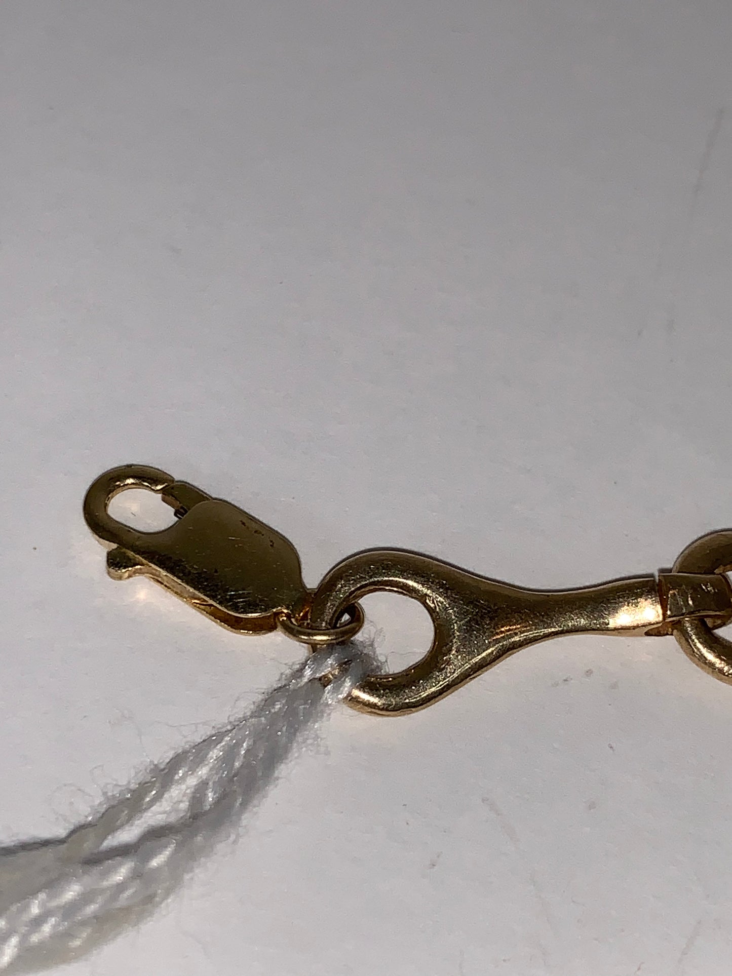 9 3/4" long 14KT Gold Bone Design Bracelet