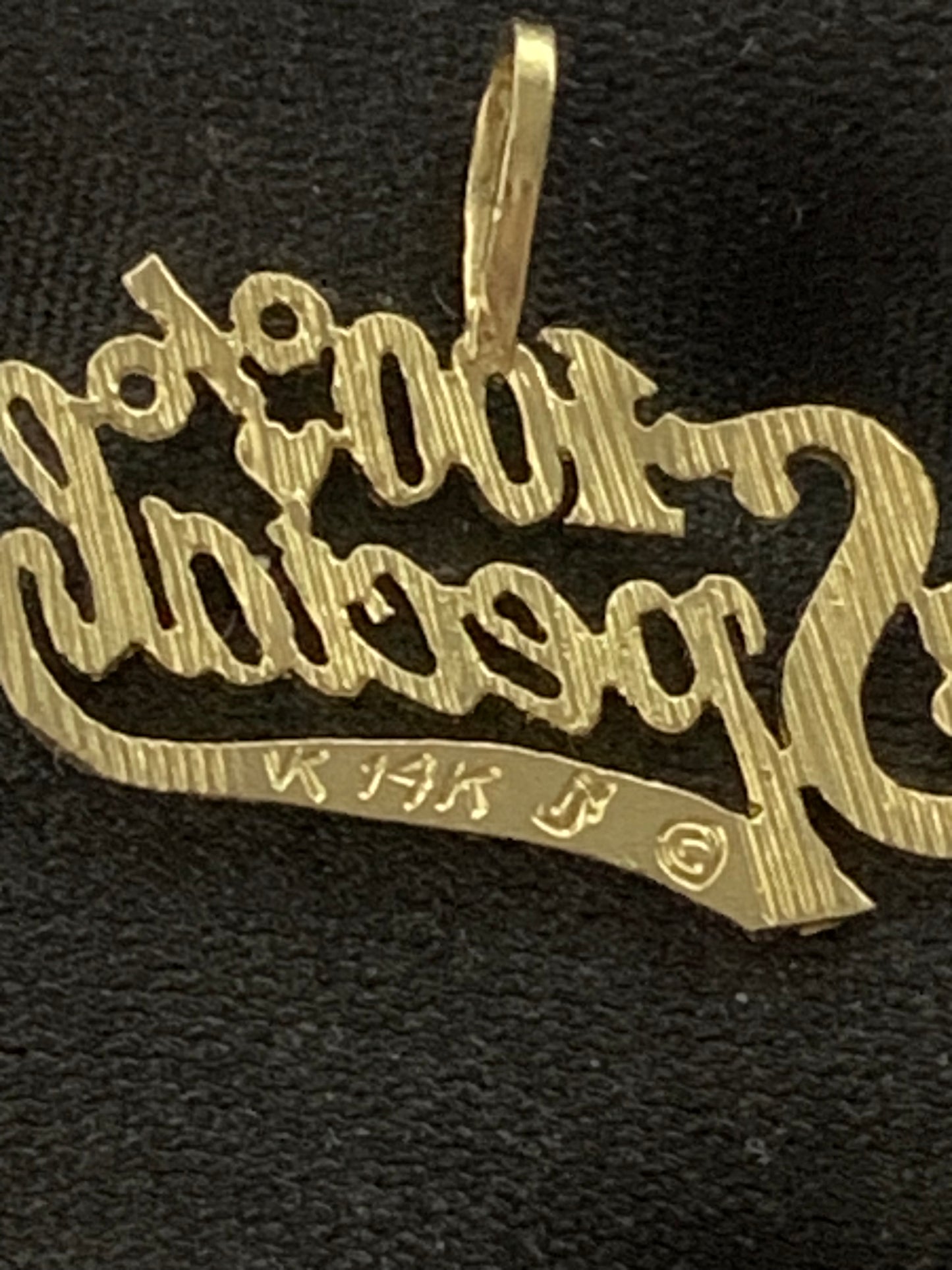 14 Kt Gold. 100% Special Pendant