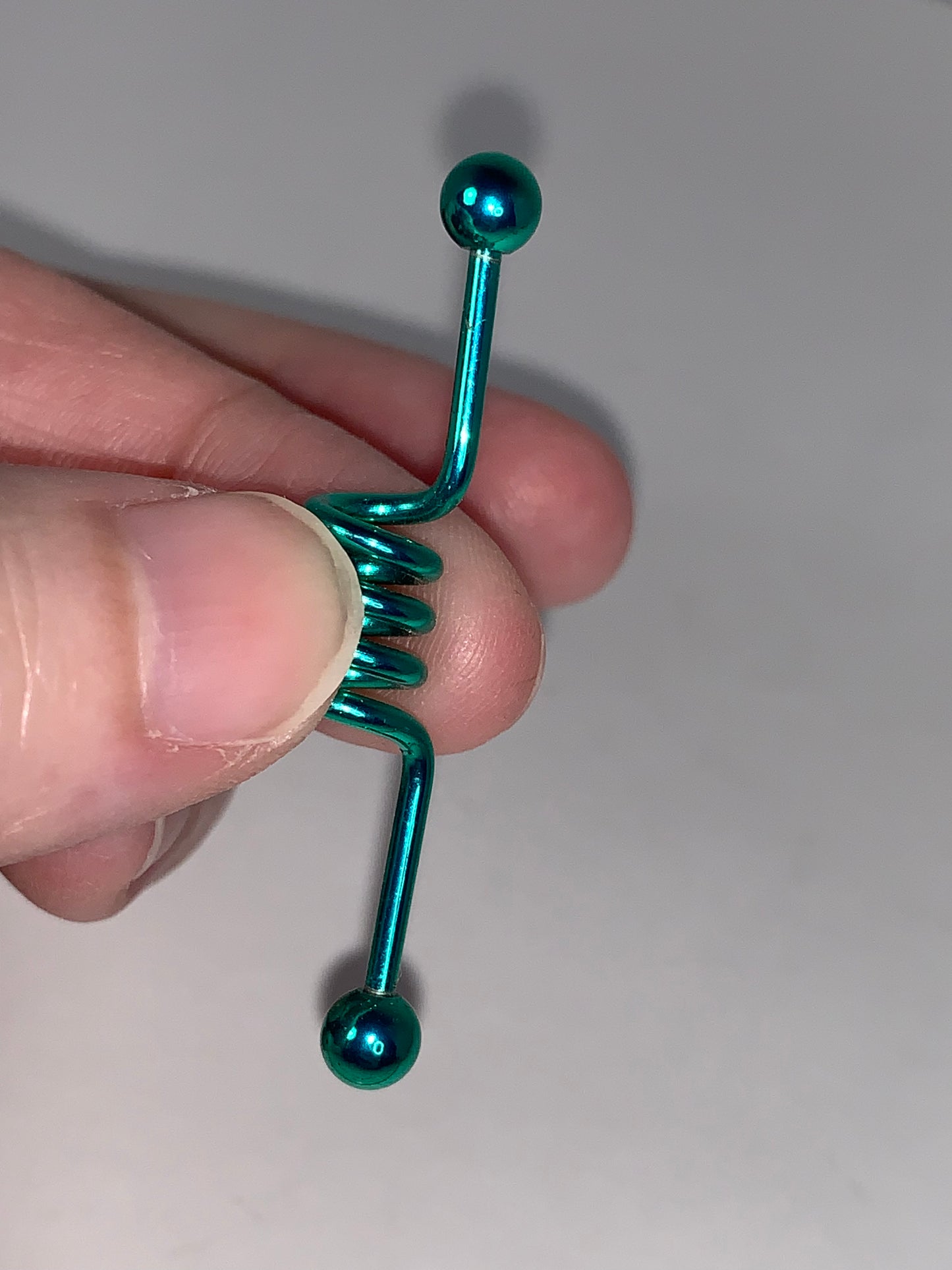 14 Gauge Industrial Bar with Large Coil