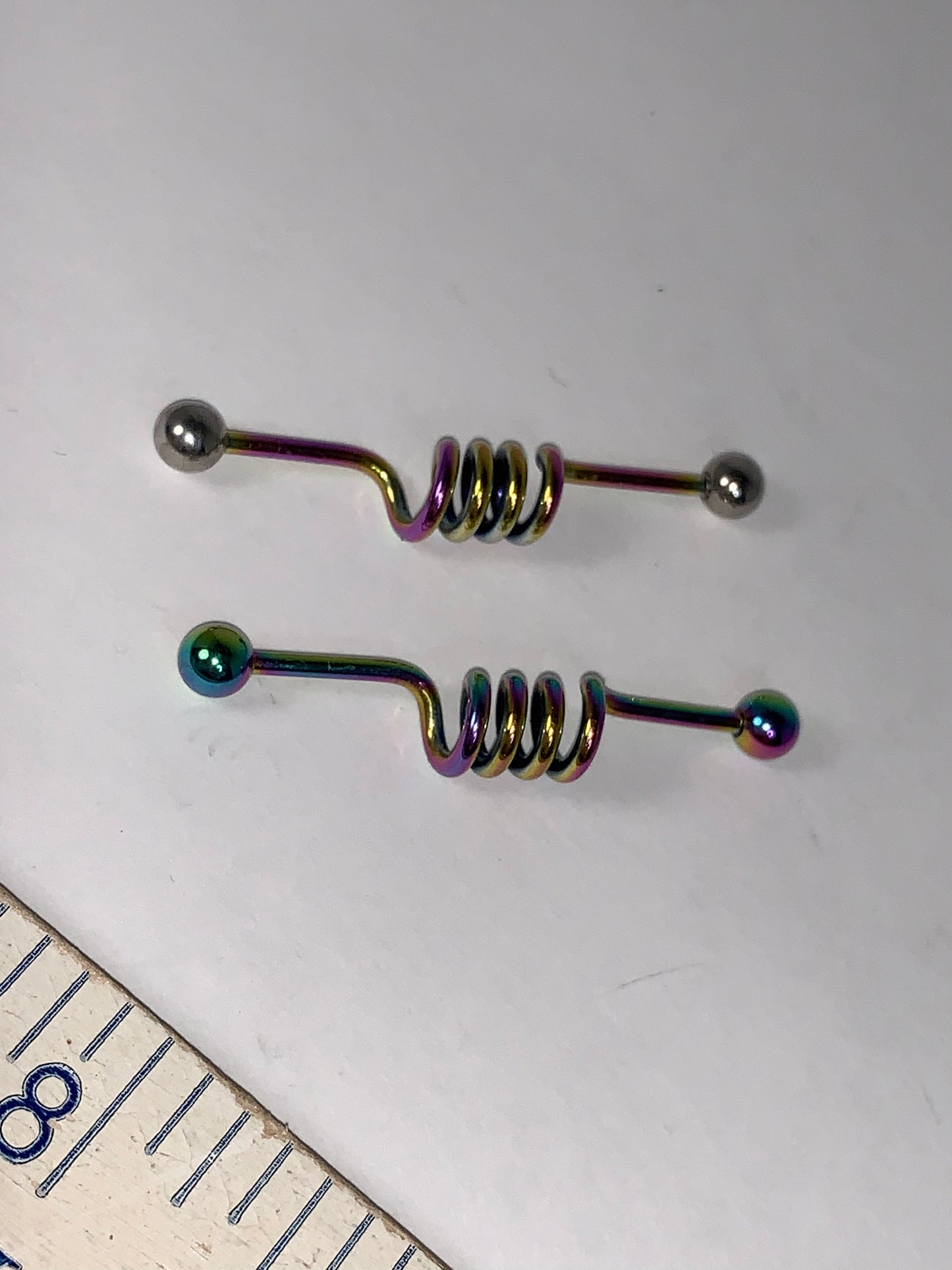 14 Gauge Industrial Bar with Large Coil