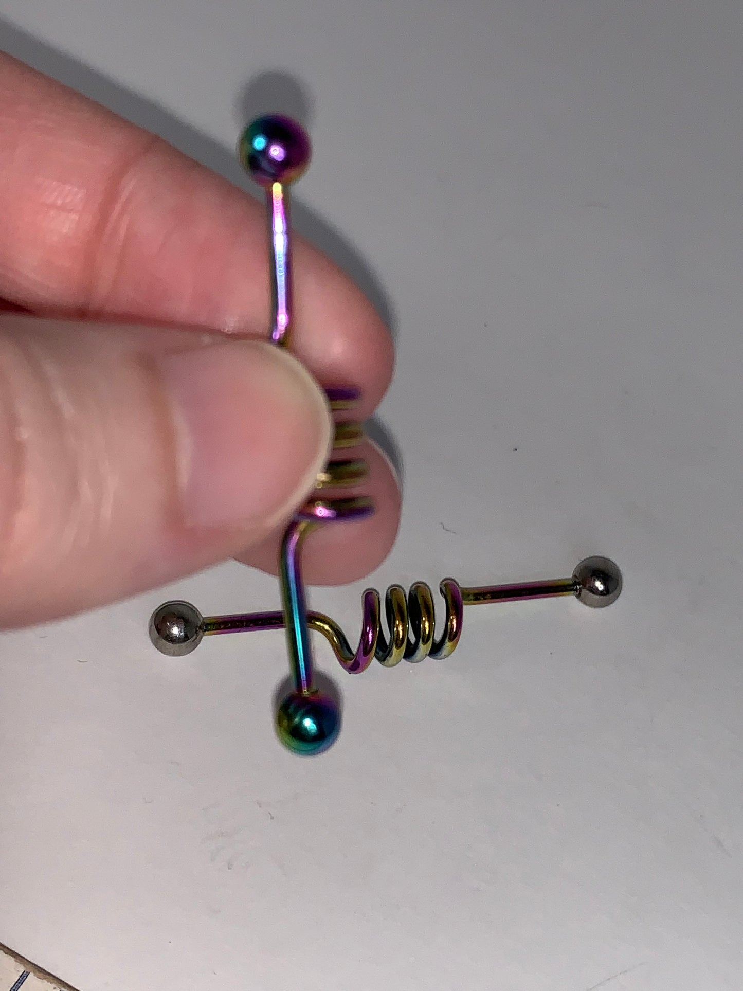 14 Gauge Industrial Bar with Large Coil