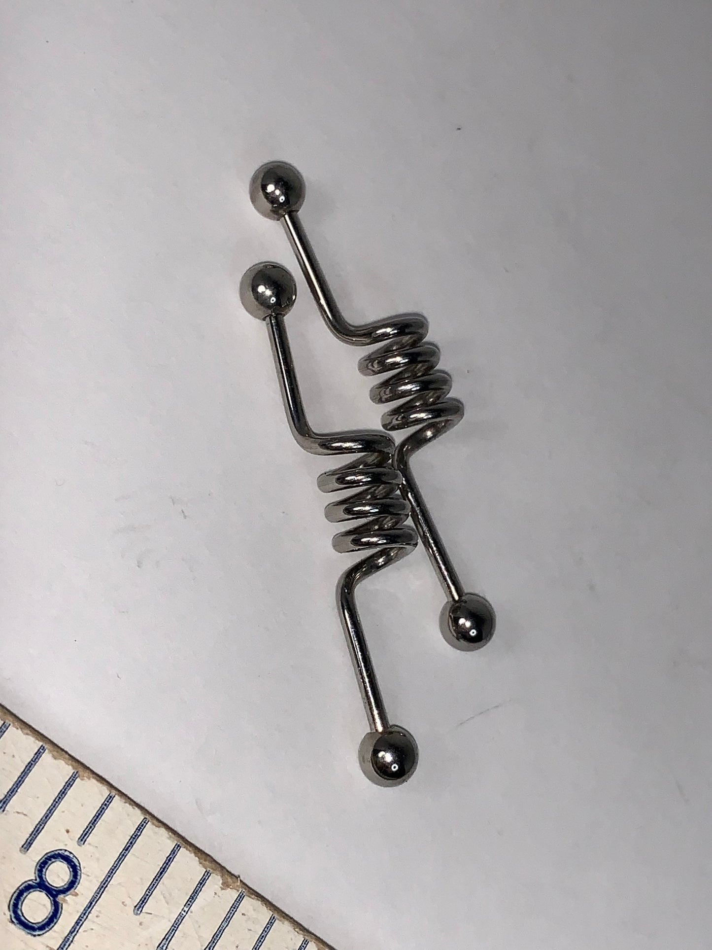 14 Gauge Industrial Bar with Large Coil