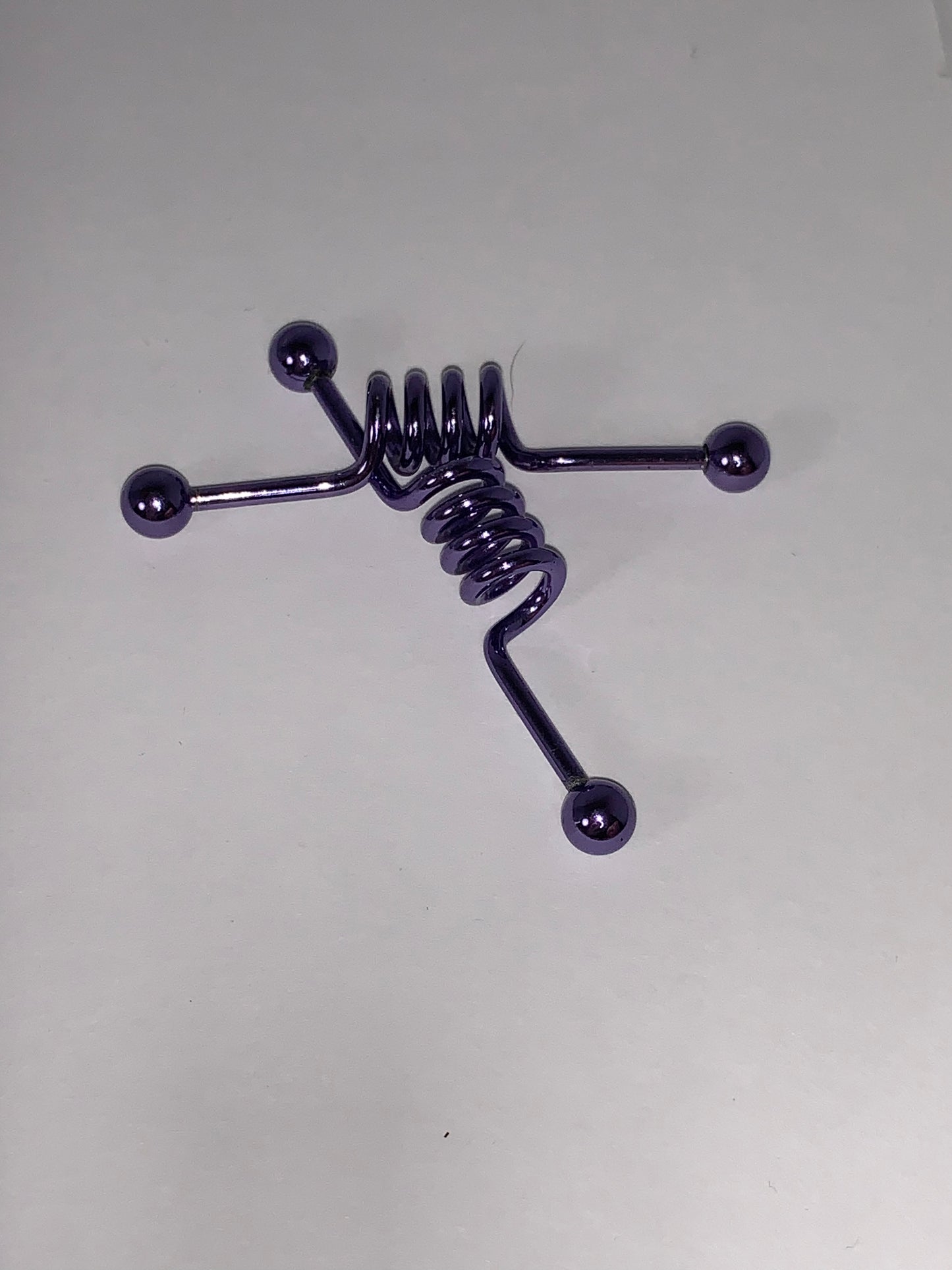 14 Gauge Industrial Bar with Large Coil
